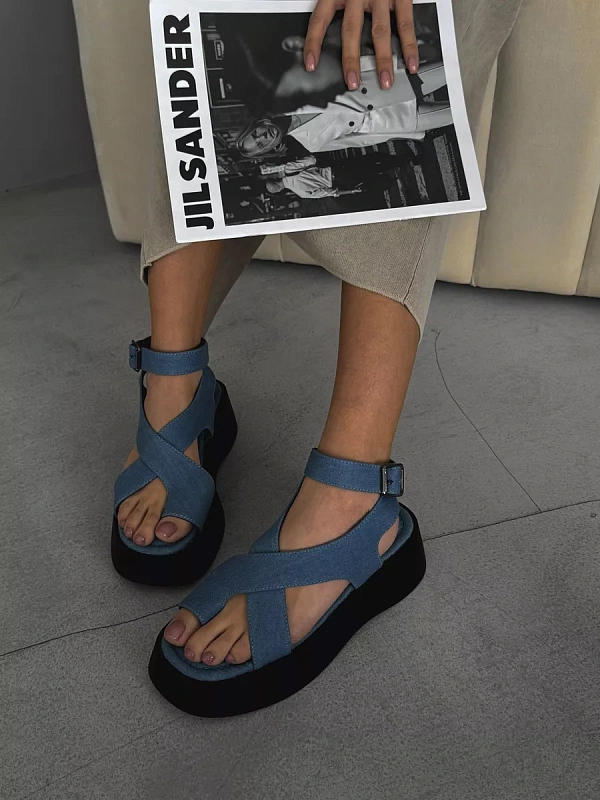 Босоножки женские текстиль