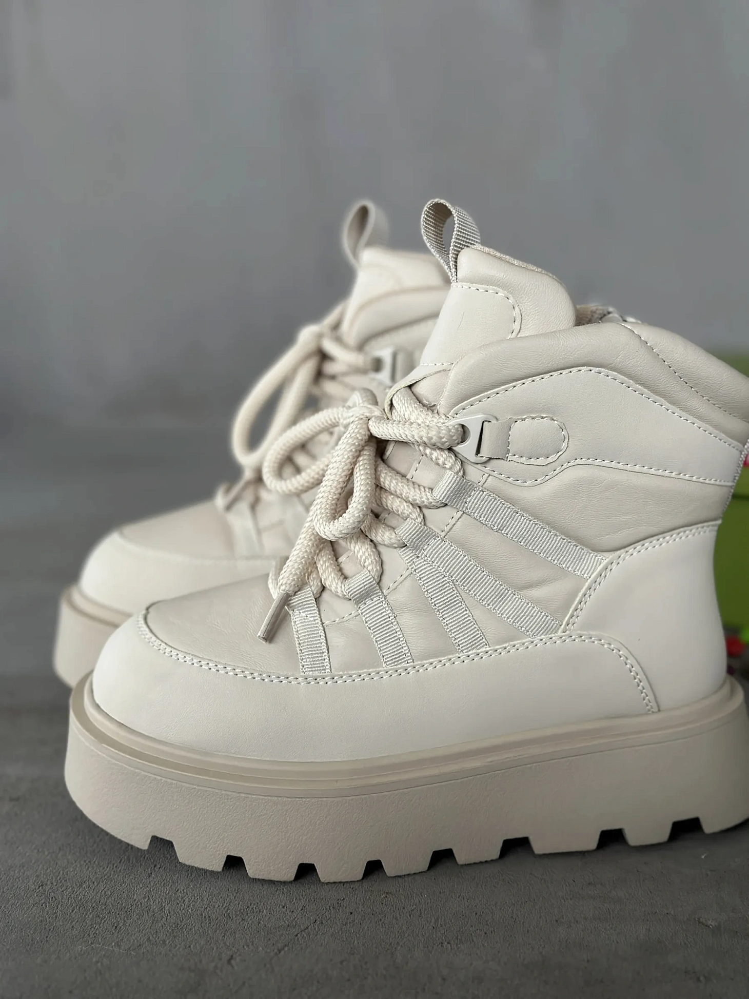 Ботинки детские экокожа шерсть