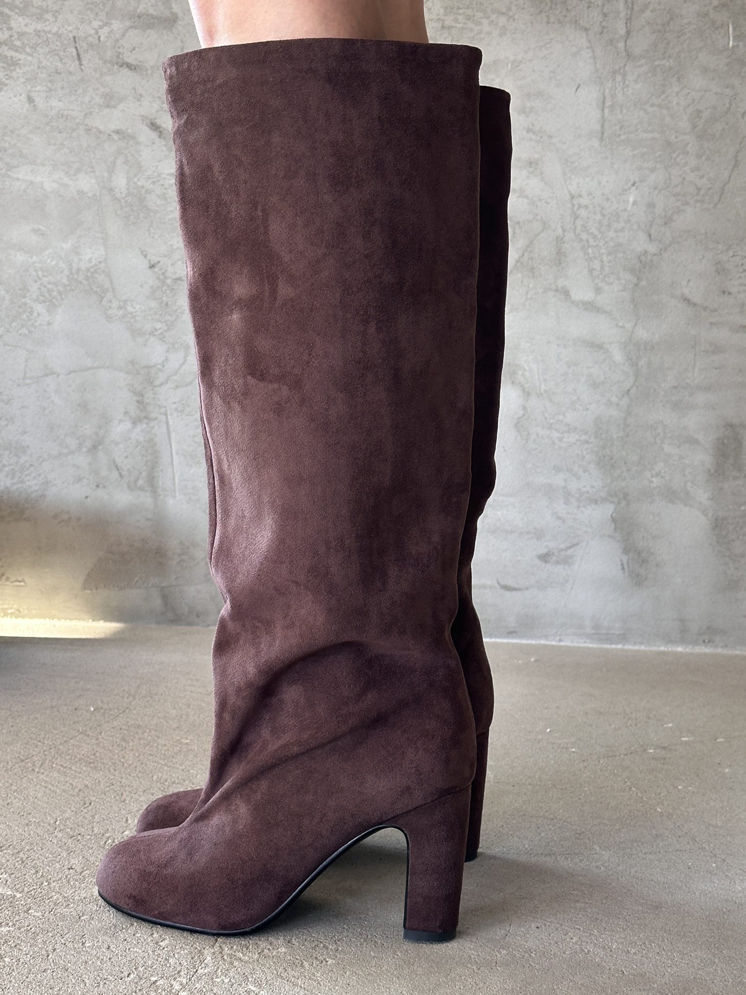 Сапоги женские экозамша