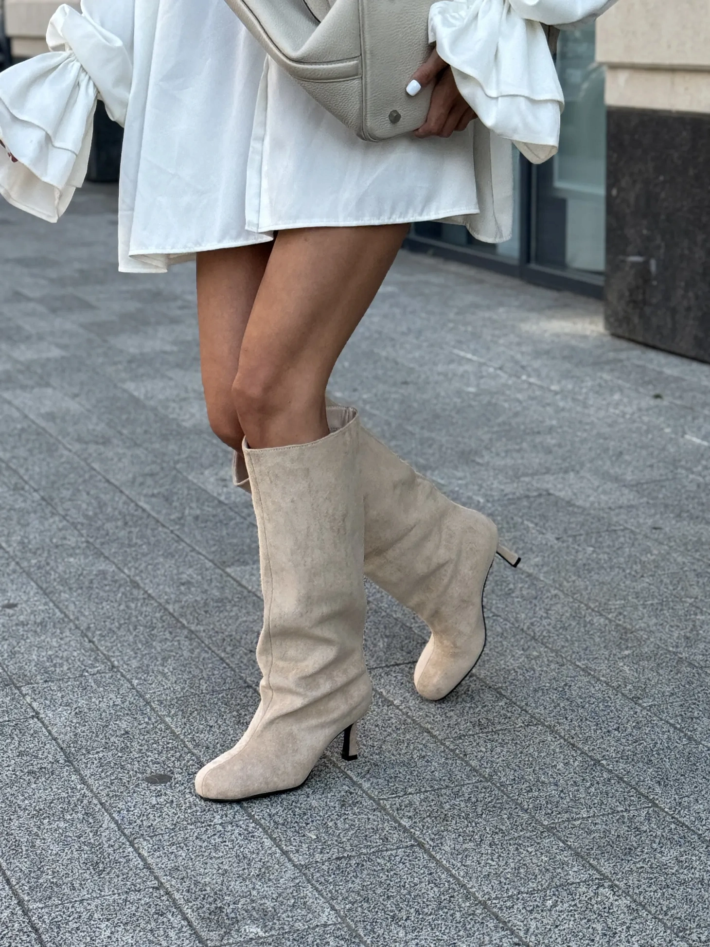 Сапоги женские текстиль