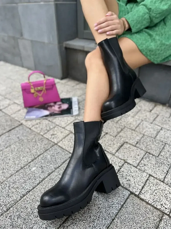 Ботинки женские экокожа