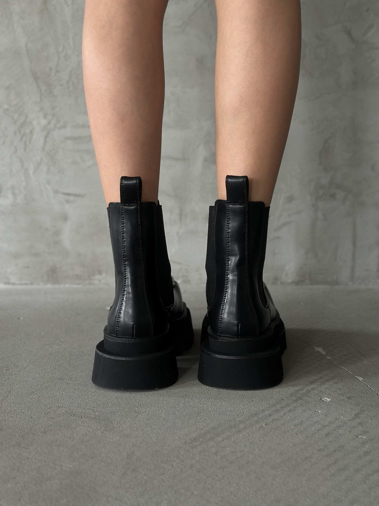 Ботинки женские экокожа