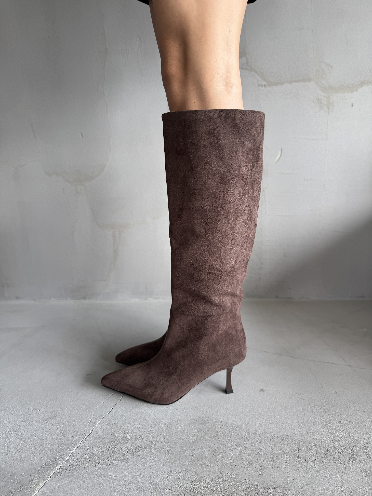 Сапоги женские экозамша