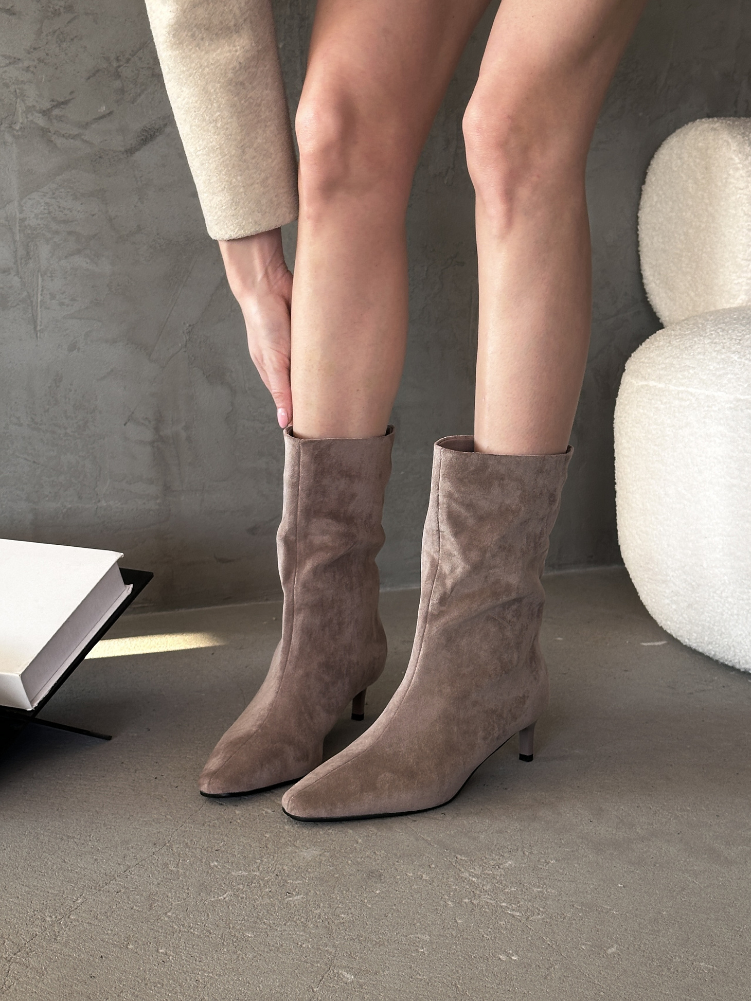 Сапоги женские текстиль