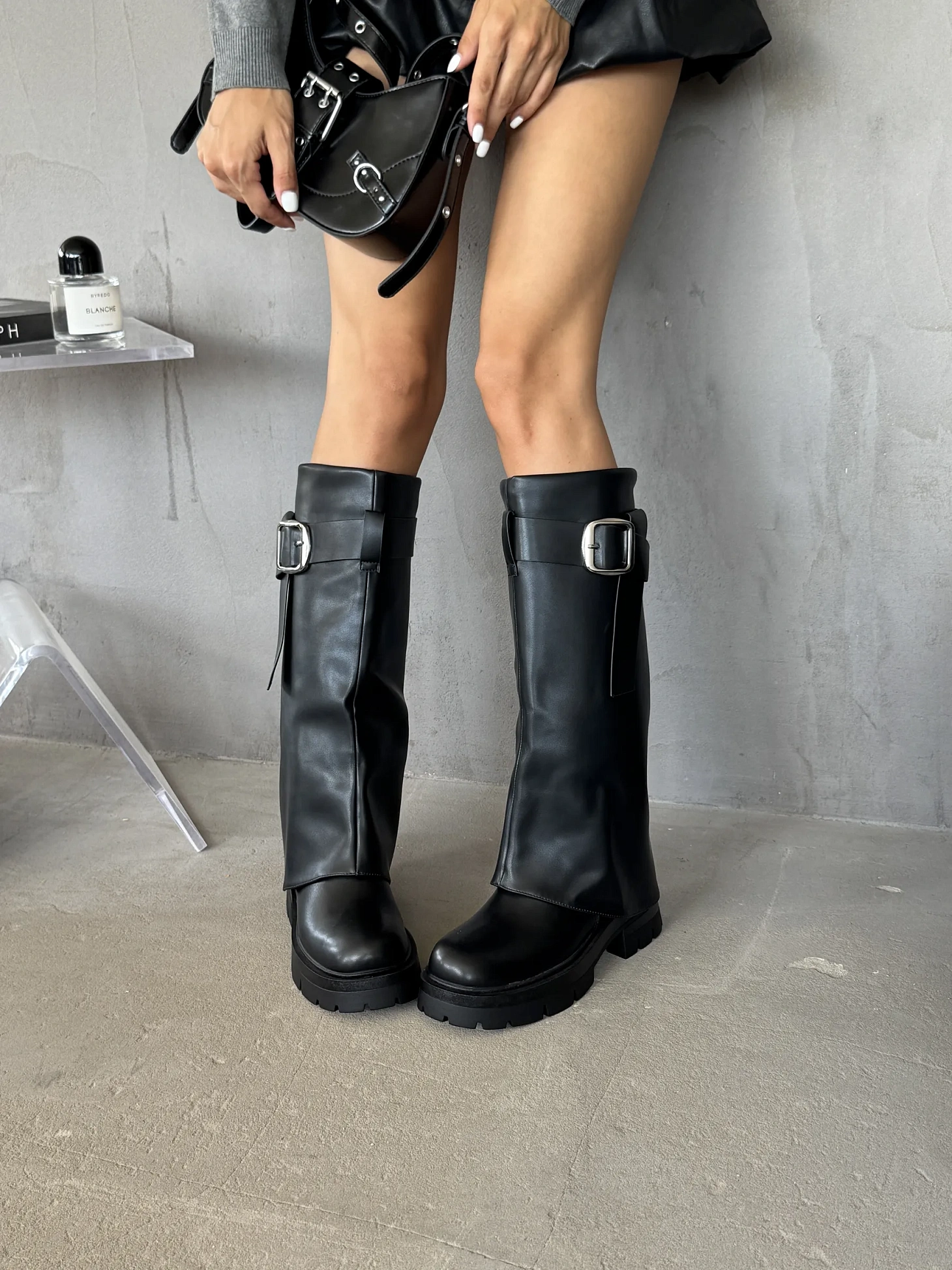 Сапоги женские экокожа