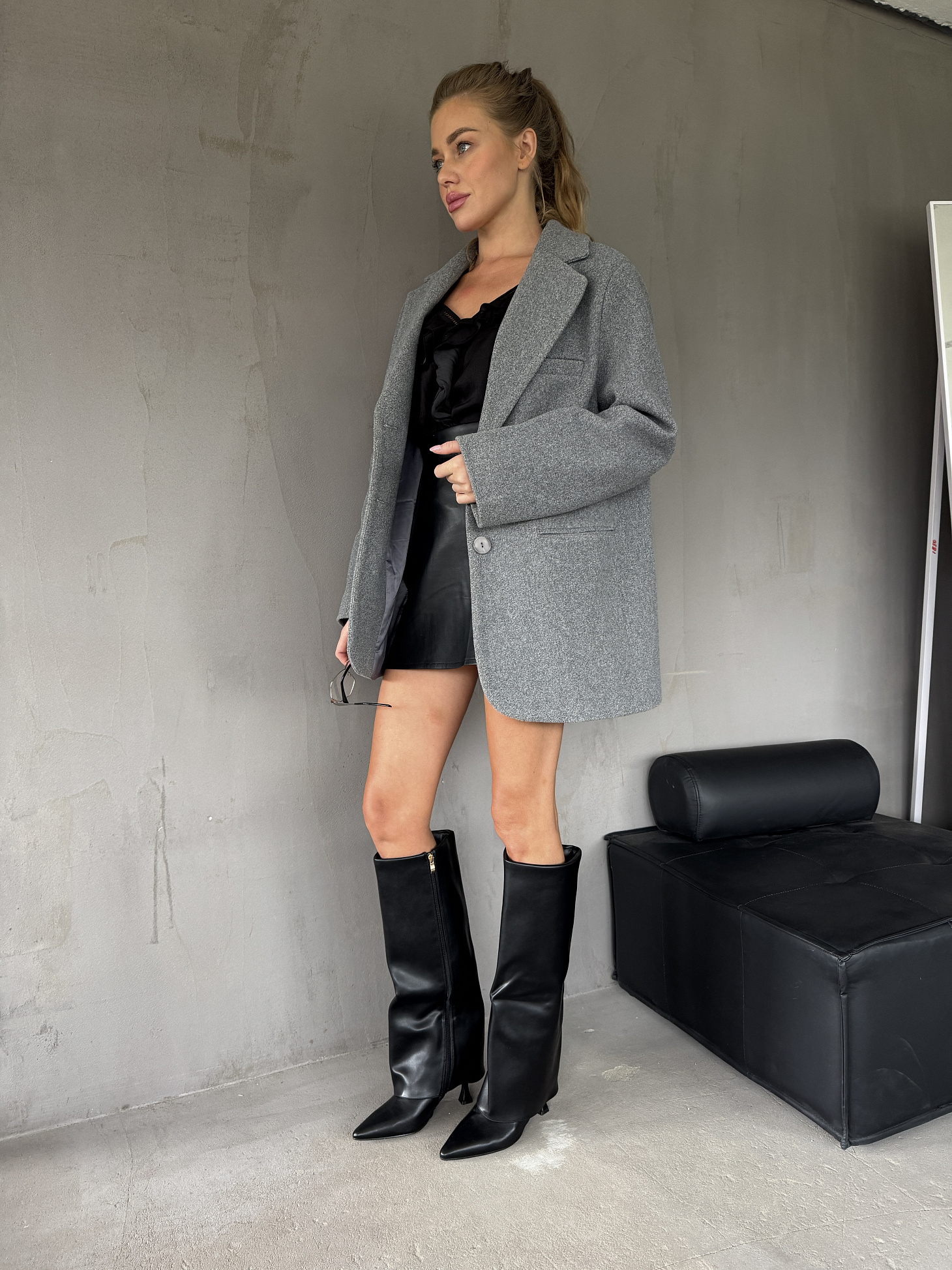 Сапоги женские экокожа