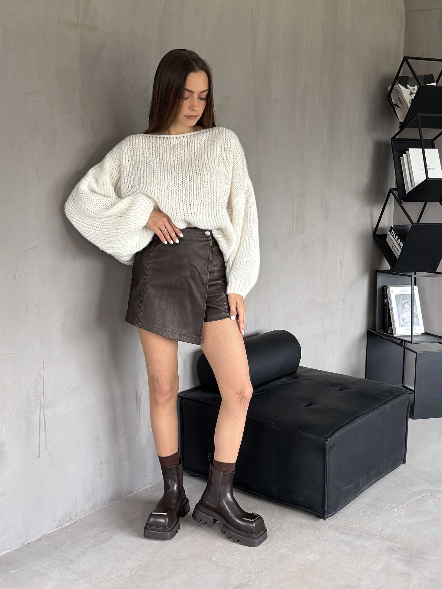 Ботинки женские экокожа