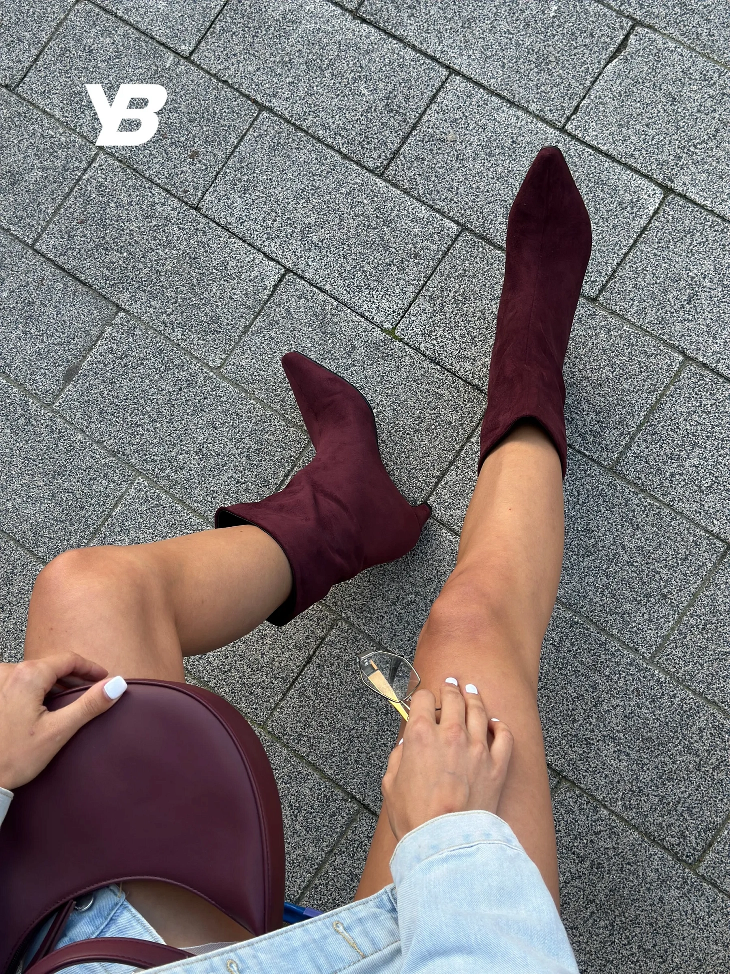 Ботильоны на низком каблуке демисезонные