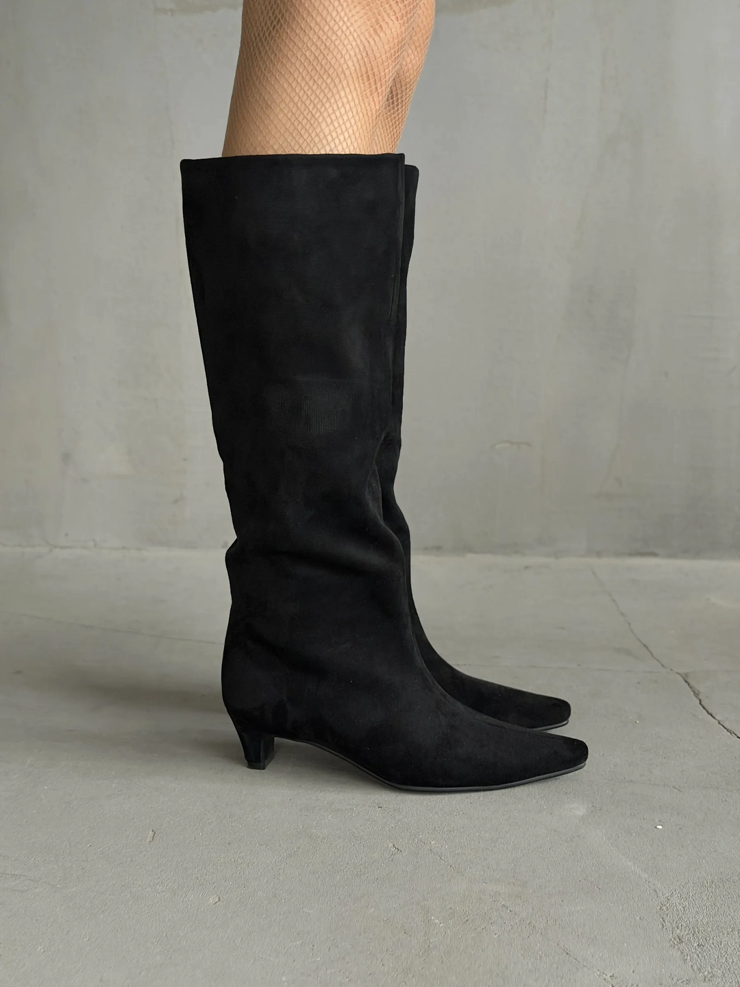 Сапоги женские экозамша