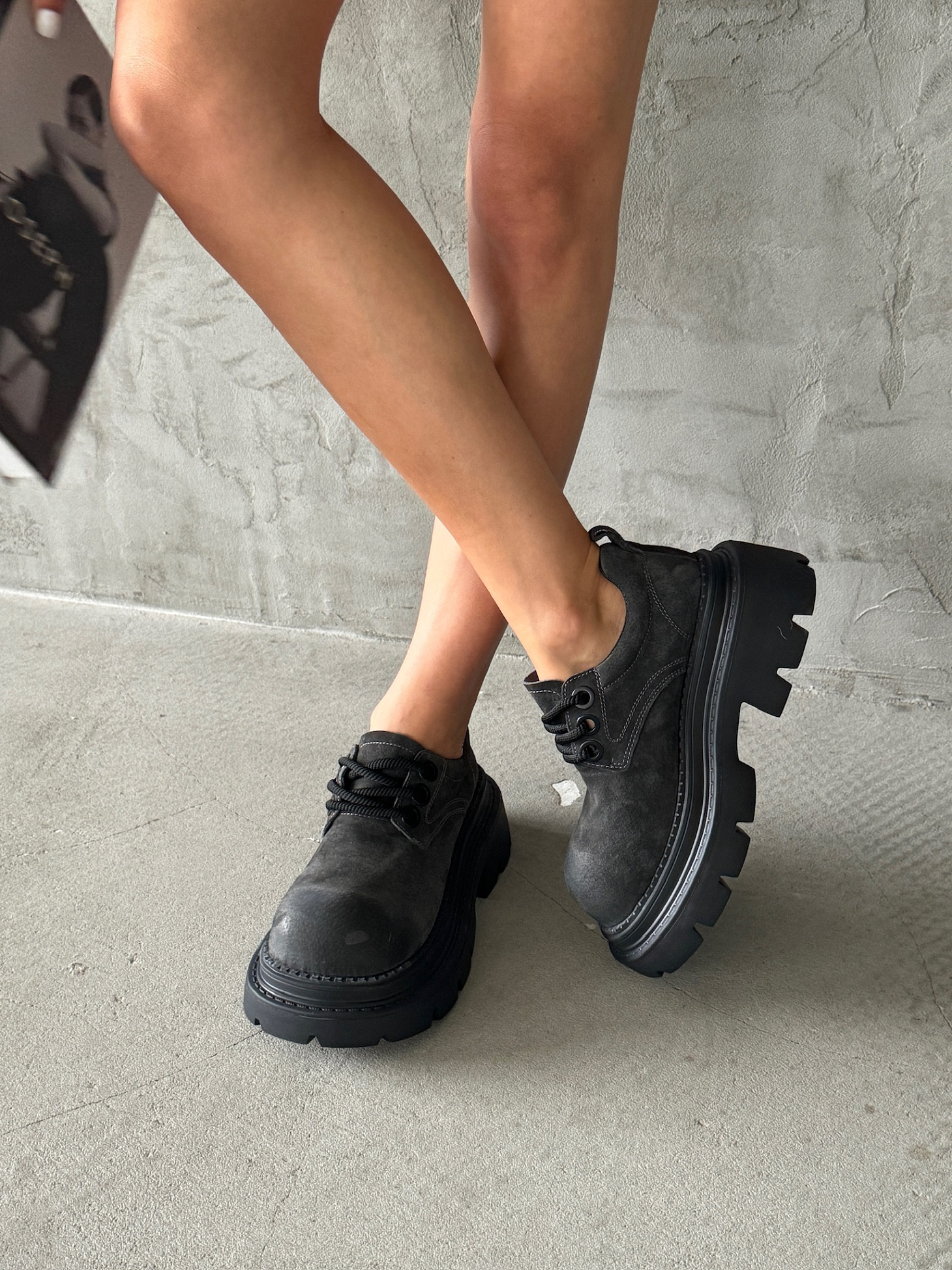 Ботинки женские натуральная замша