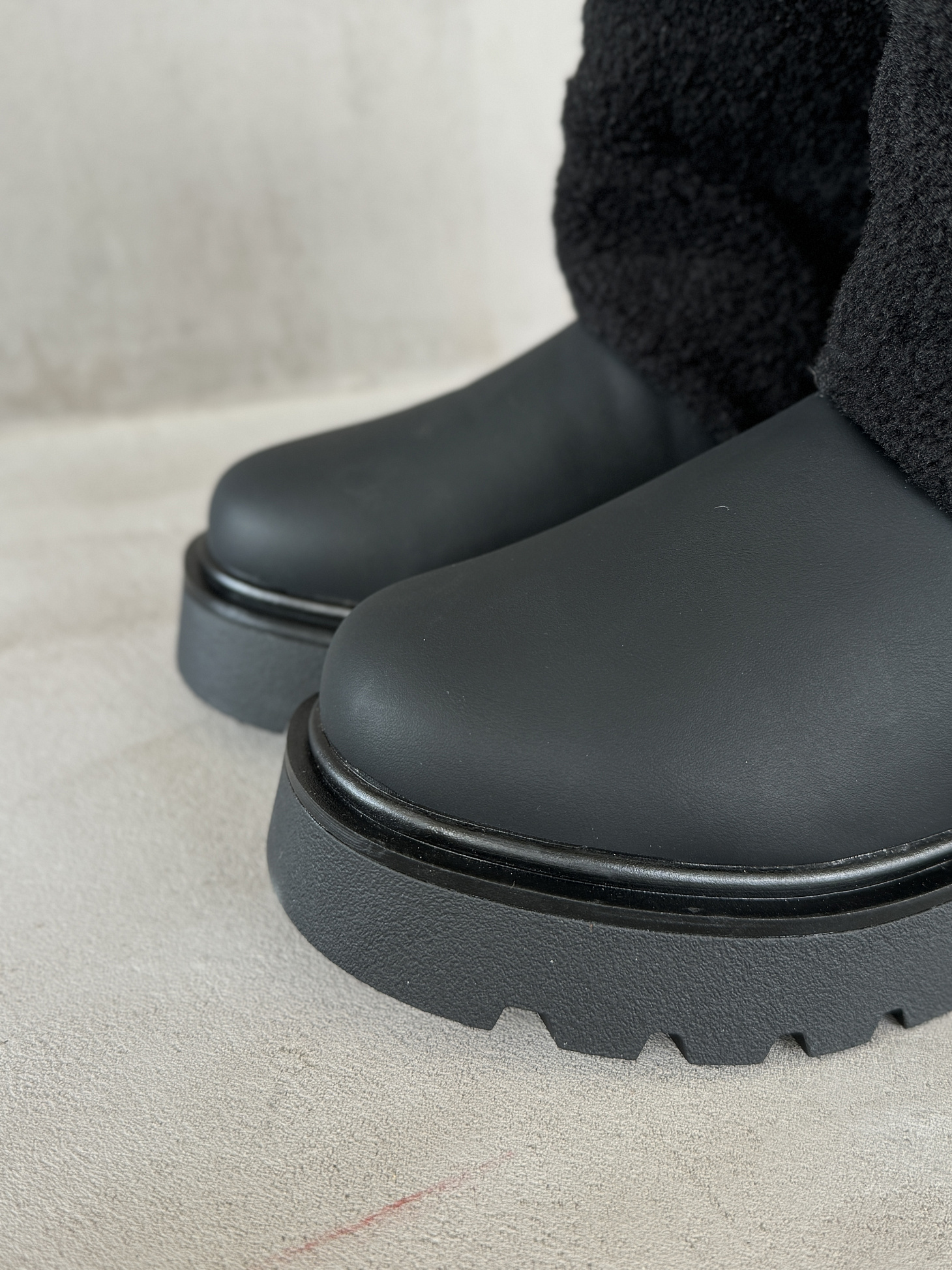 Ботинки детские экокожа шерсть