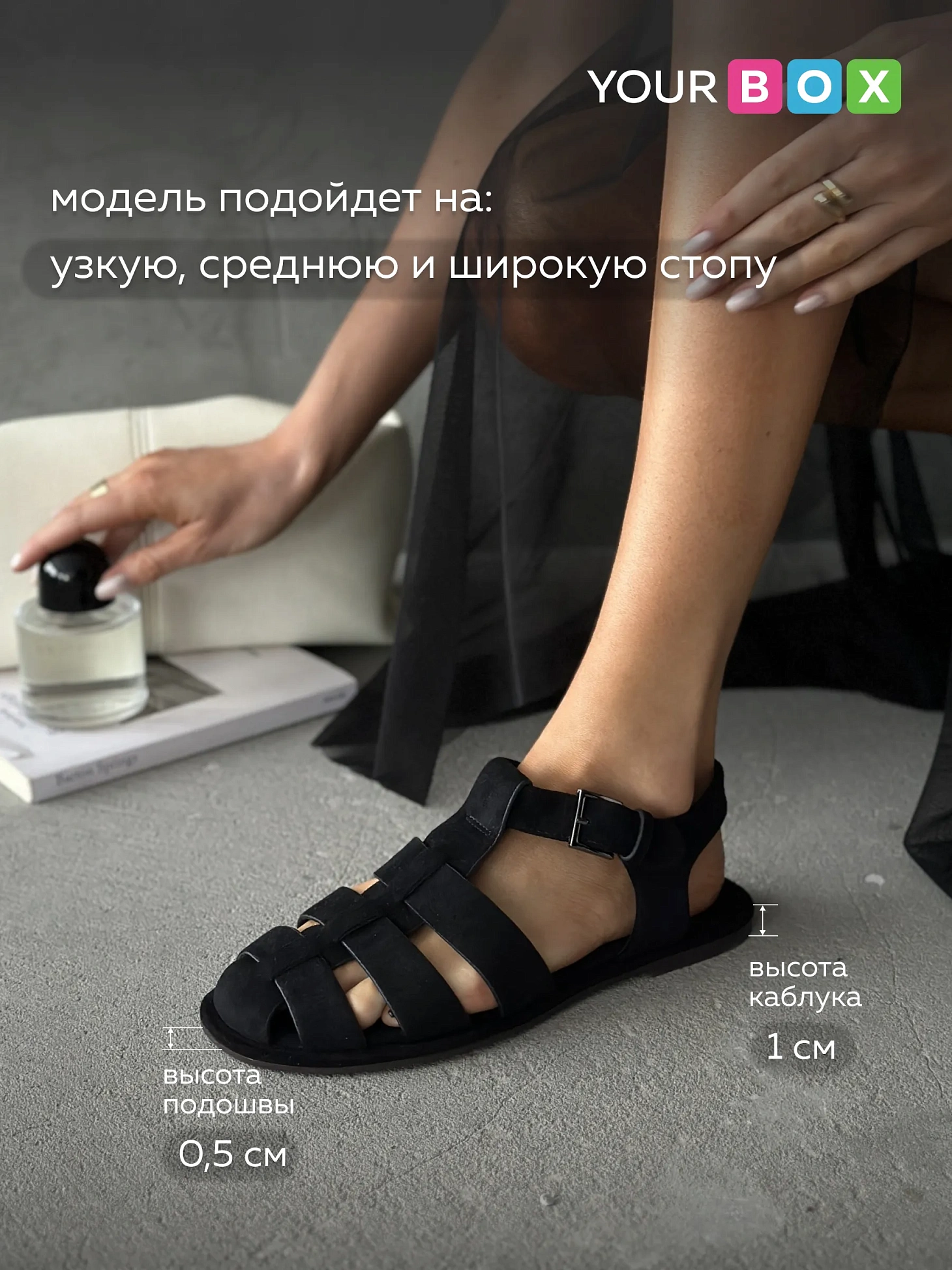 Летние босоножки женские с закрытым носом