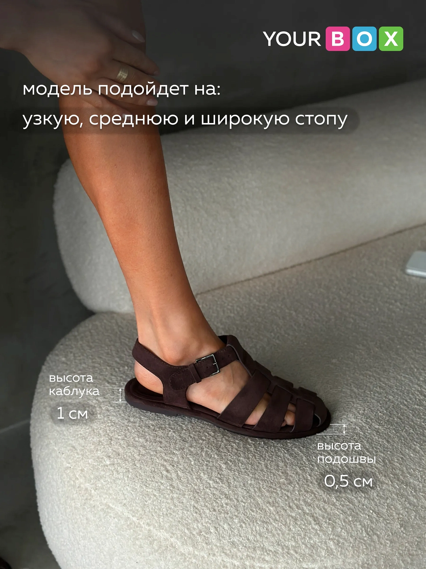 Летние босоножки женские с закрытым носом