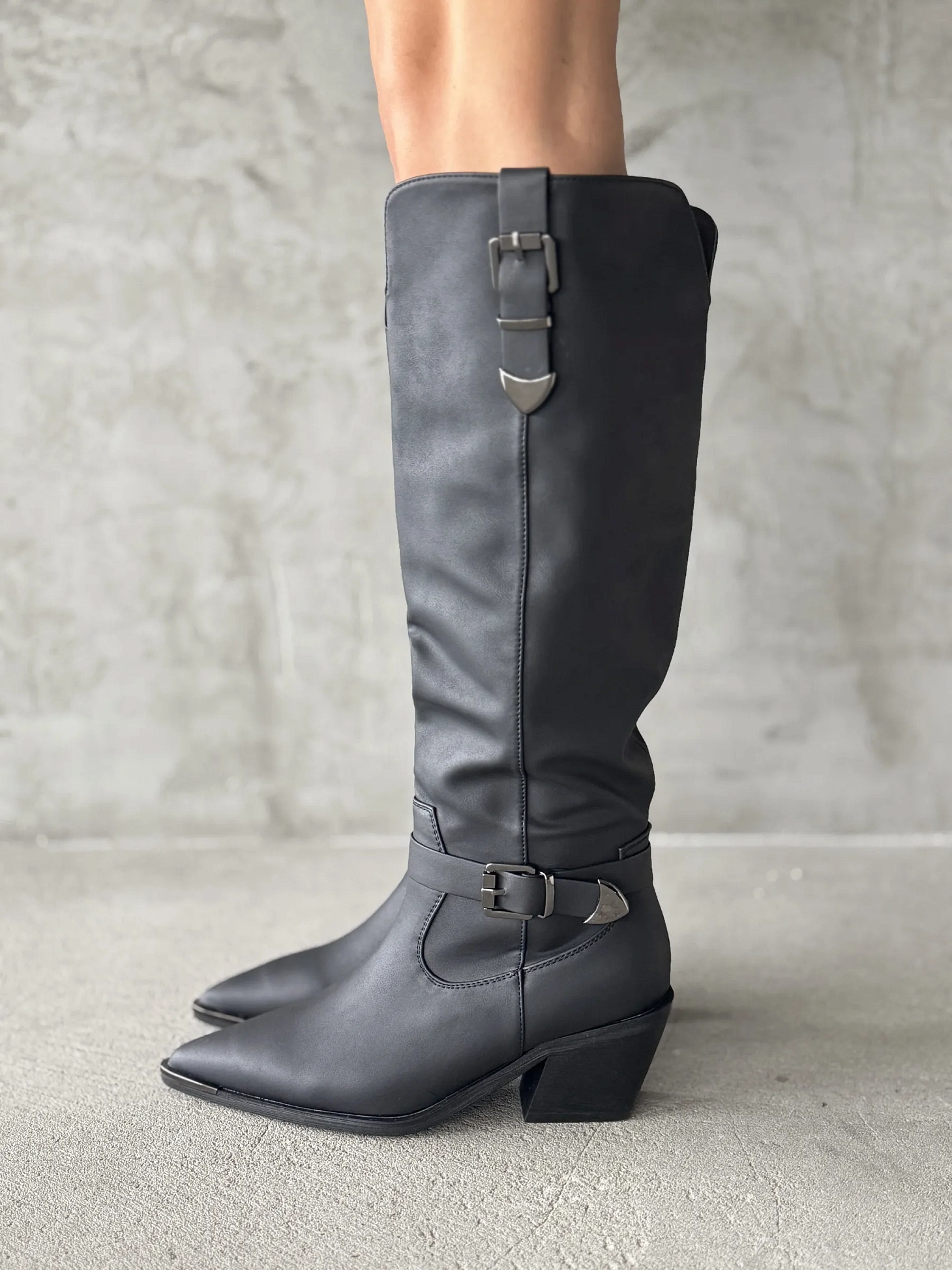 Сапоги женские экокожа