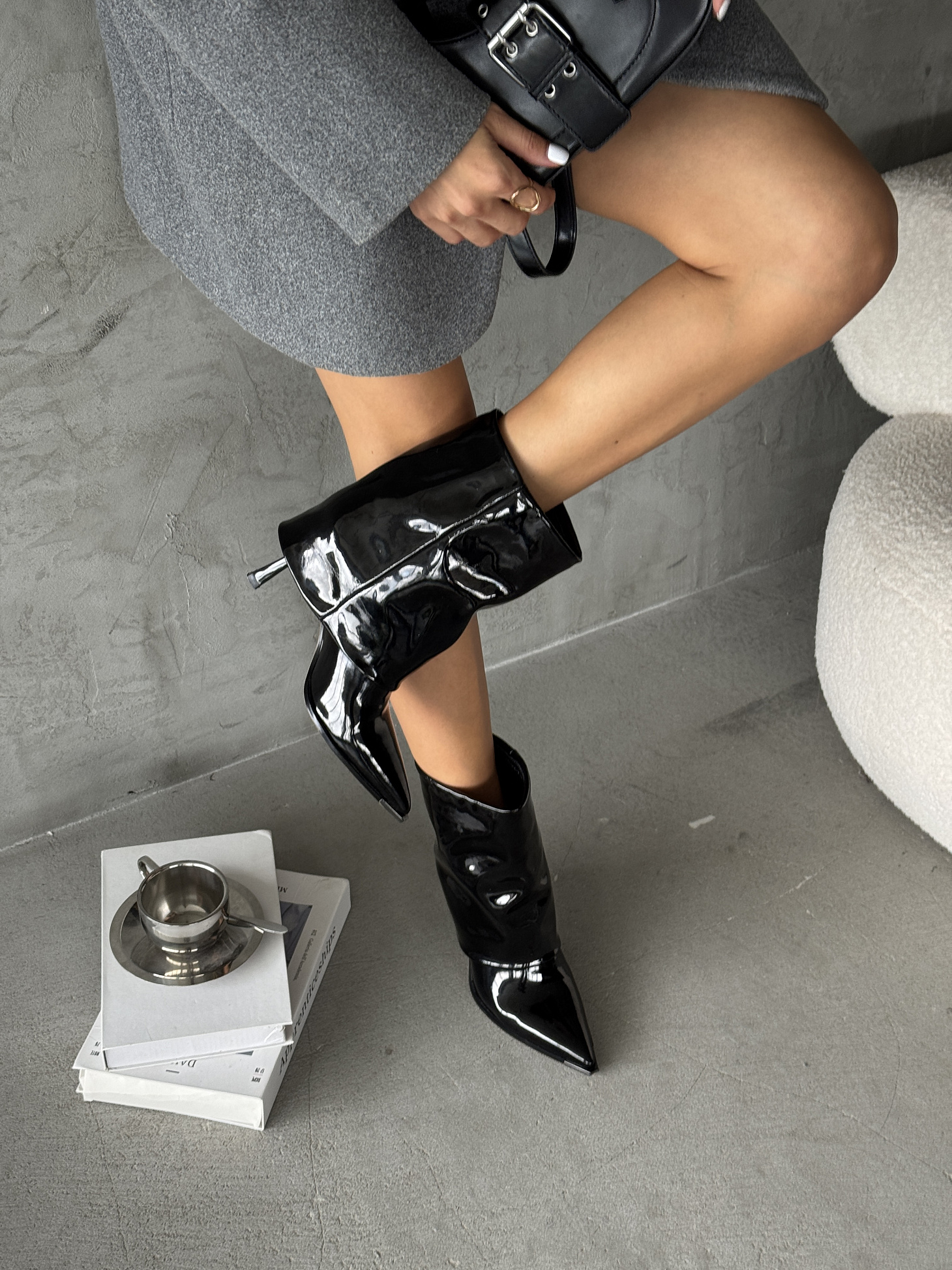 Ботильоны женские экокожа