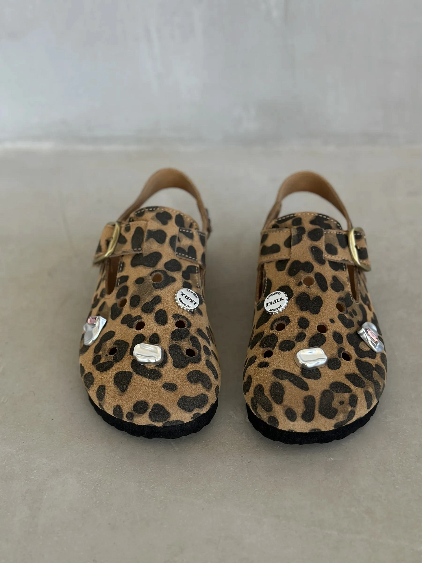 Летние сабо подростковые на высокой платформе