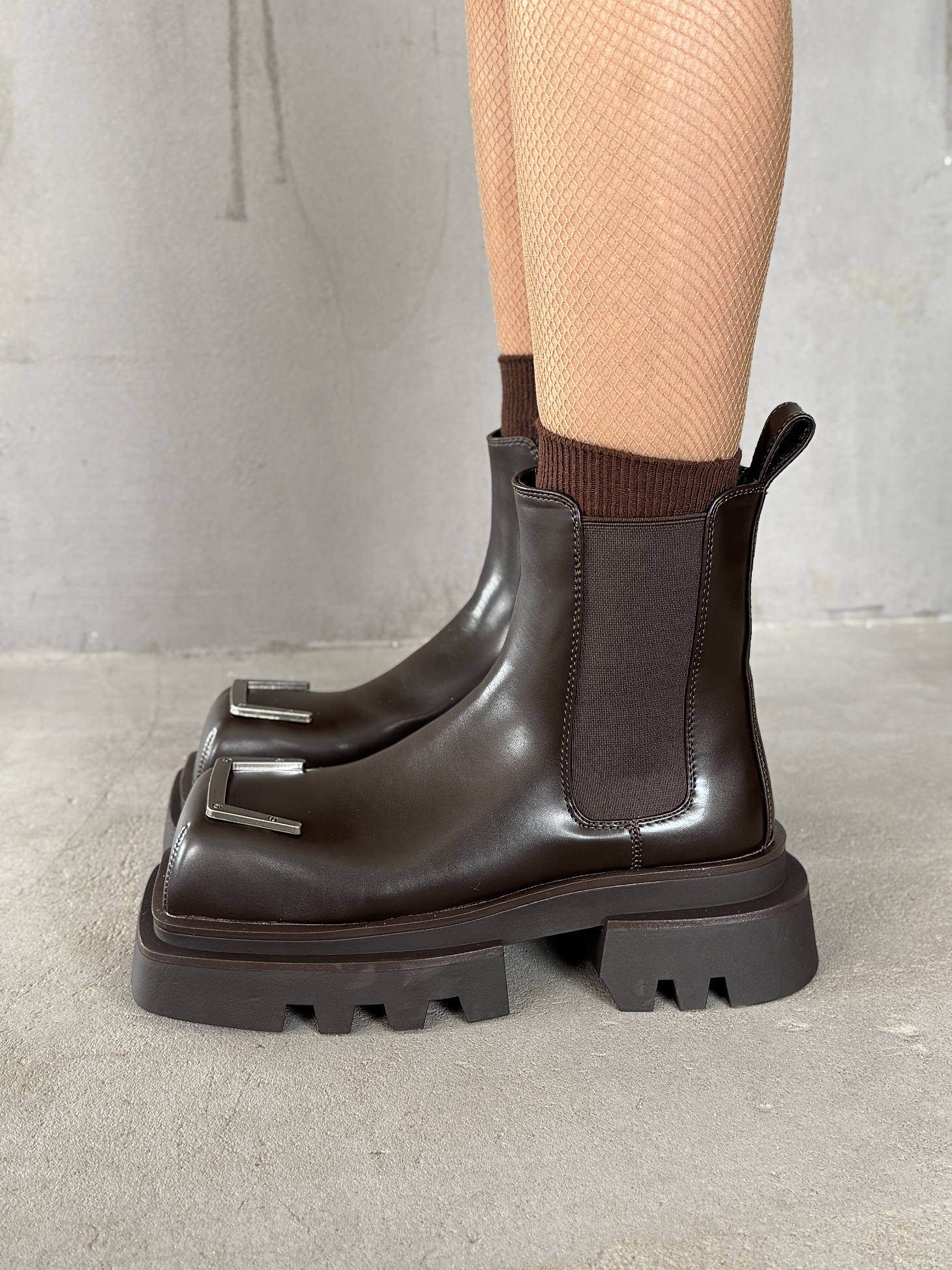 Ботинки женские экокожа