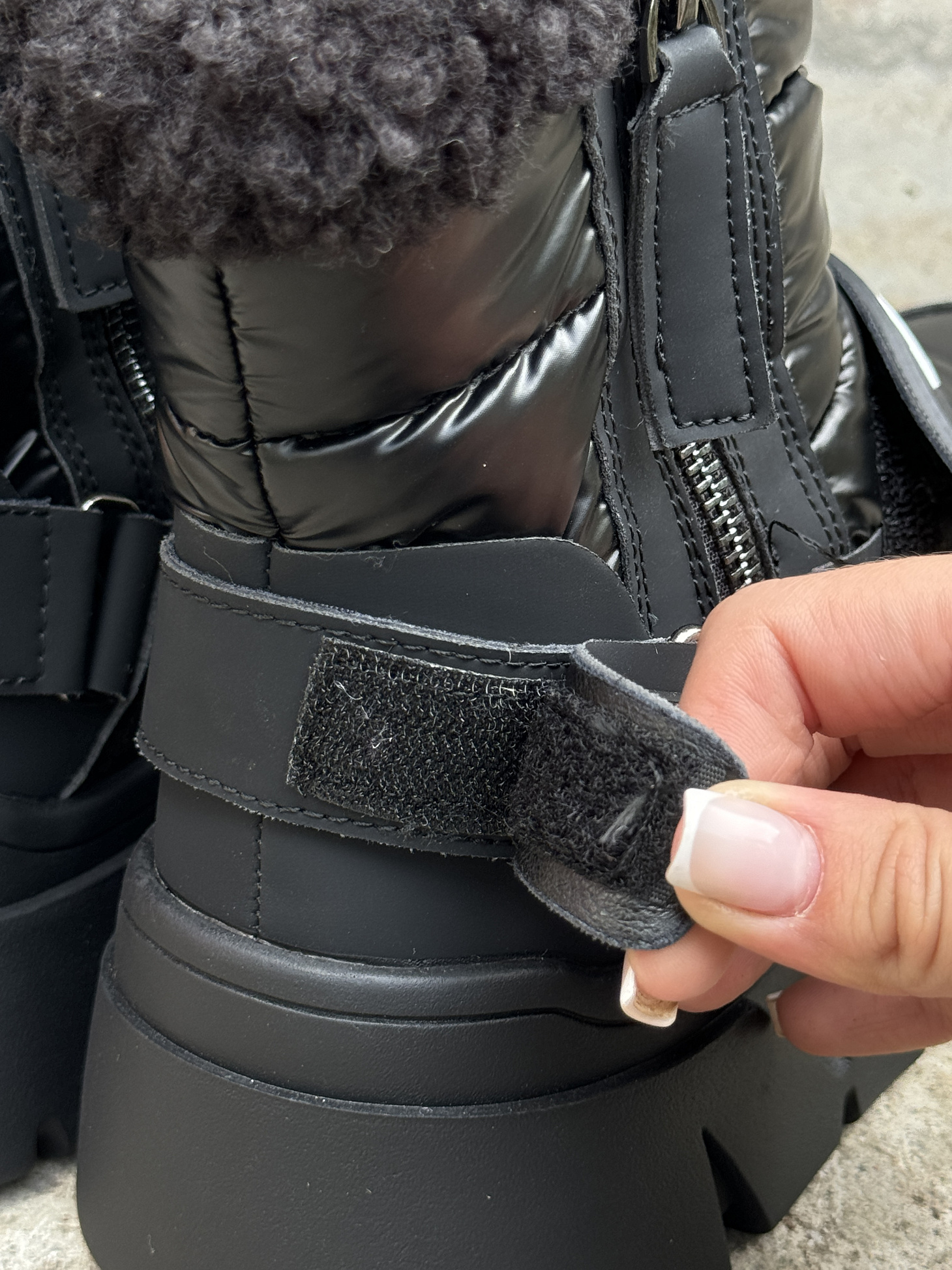 Ботинки детские текстиль шерсть