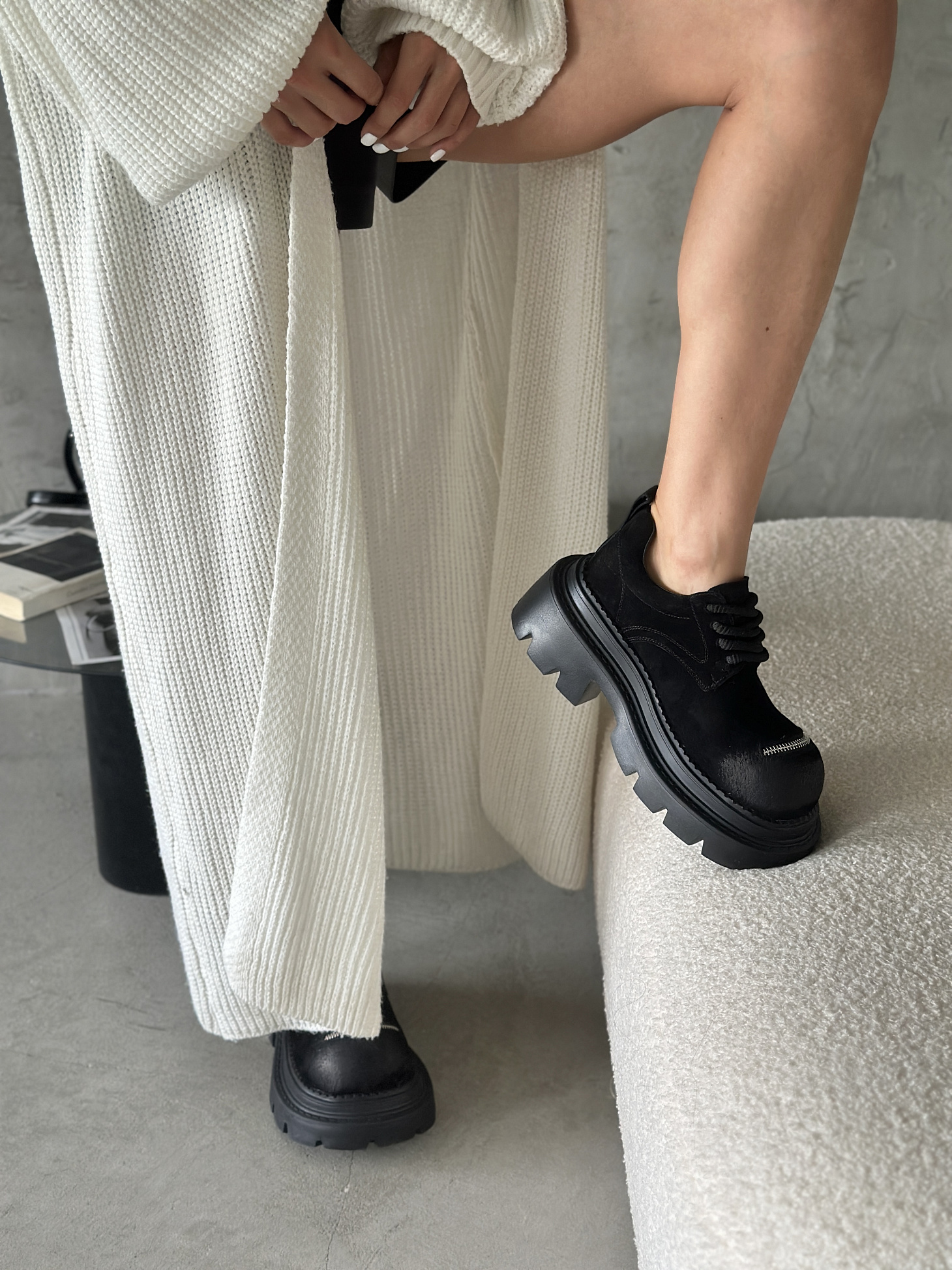 Ботинки женские натуральная замша