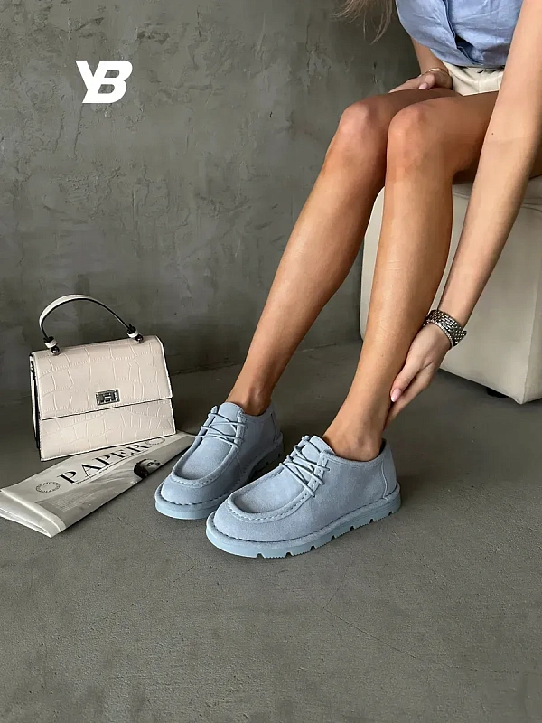 Лоферы женские натуральная замша