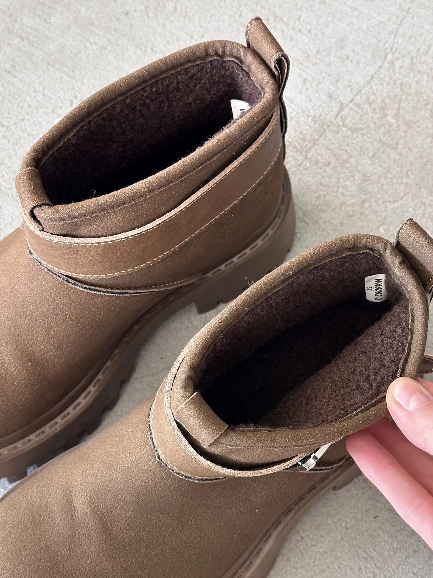 Ботинки женские текстиль экомех