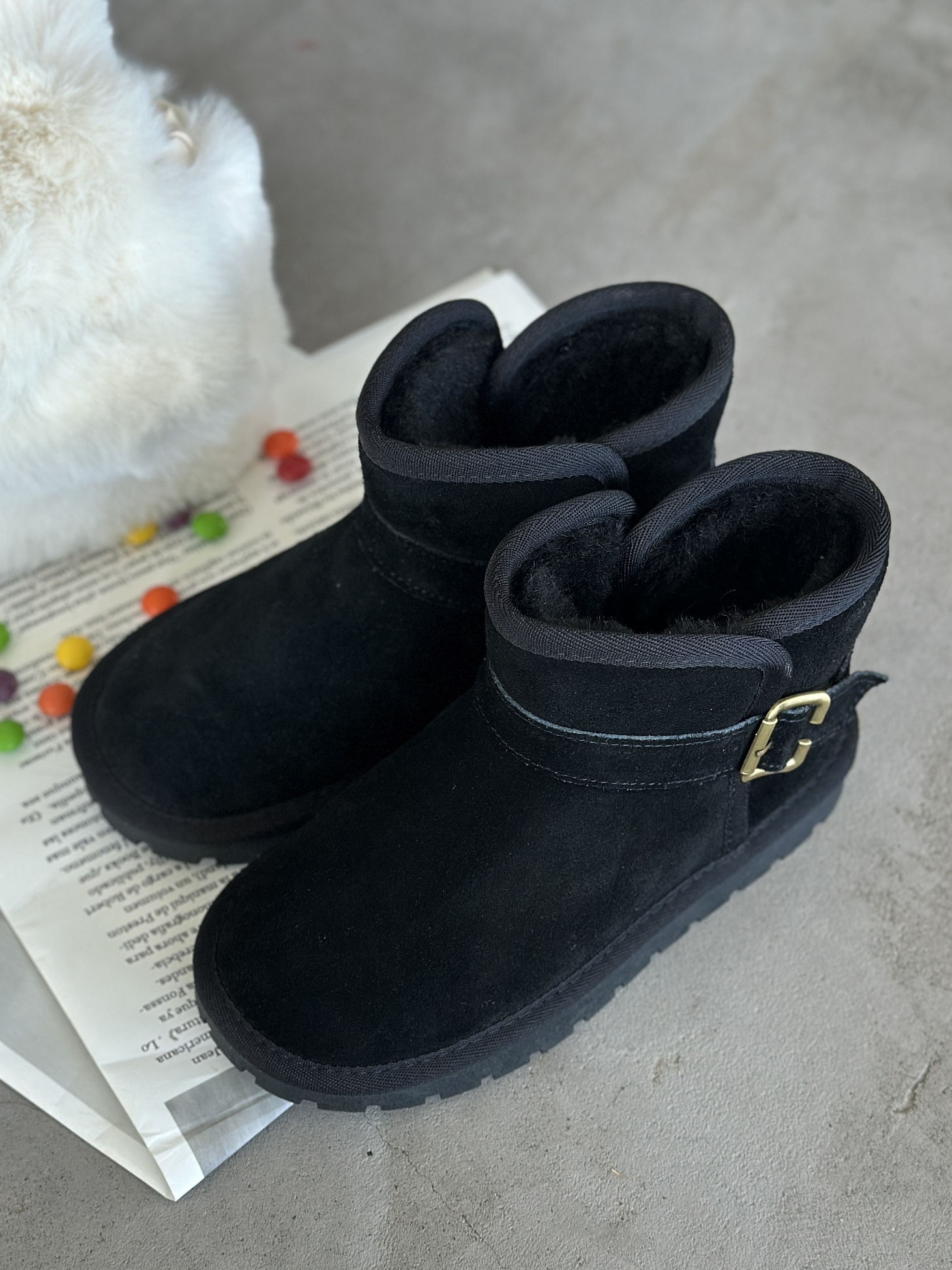 Угги детские натуральная замша шерсть