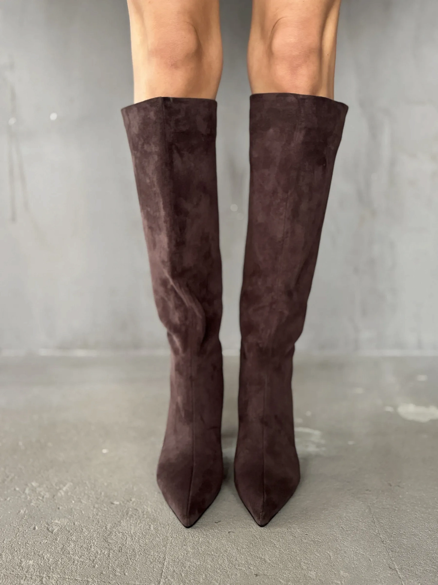 Сапоги женские экозамша