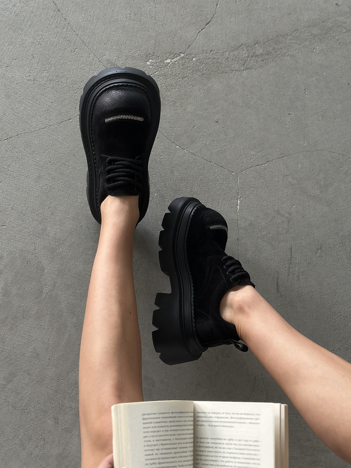 Ботинки женские натуральная замша