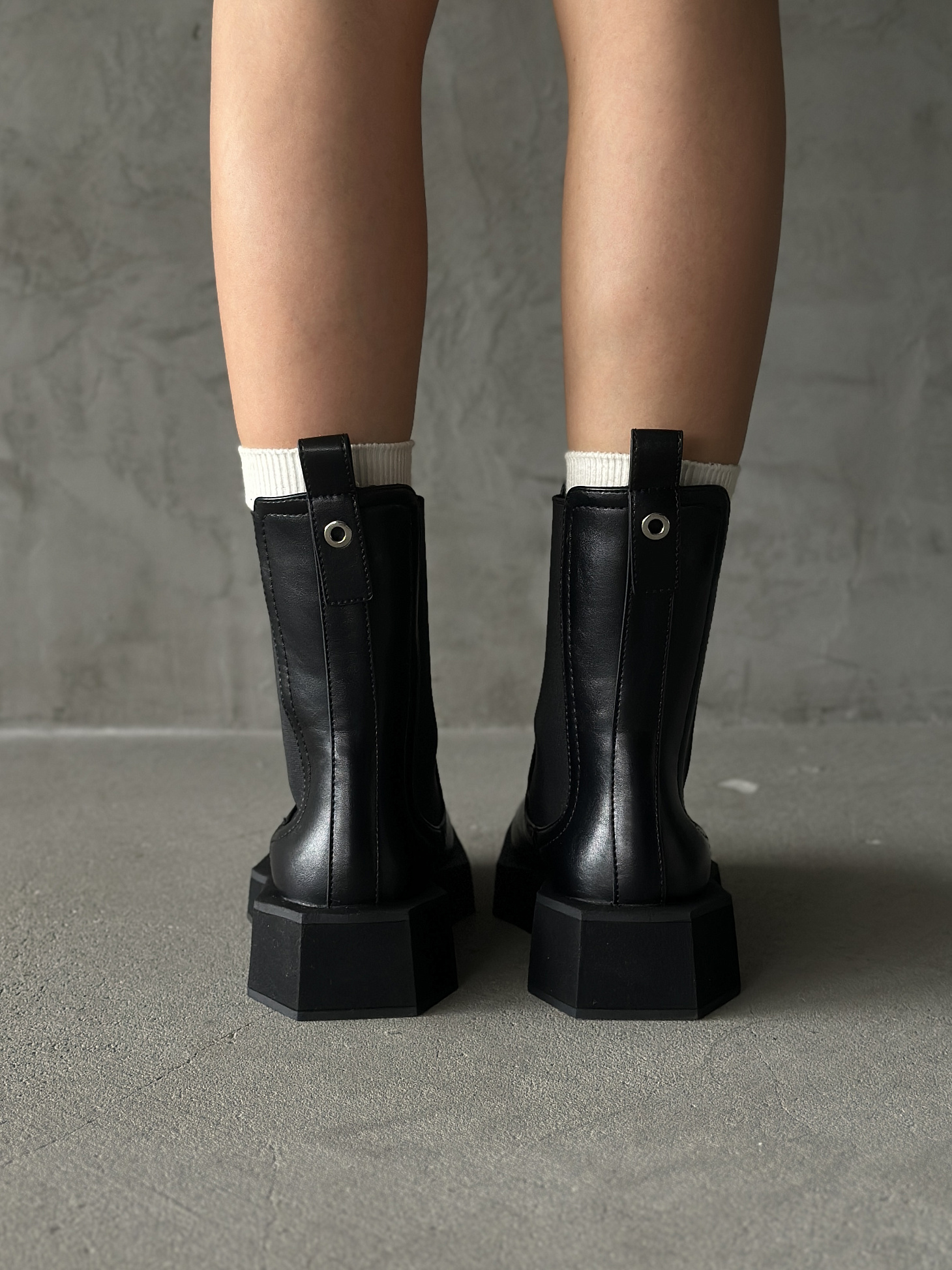 Ботинки женские экокожа