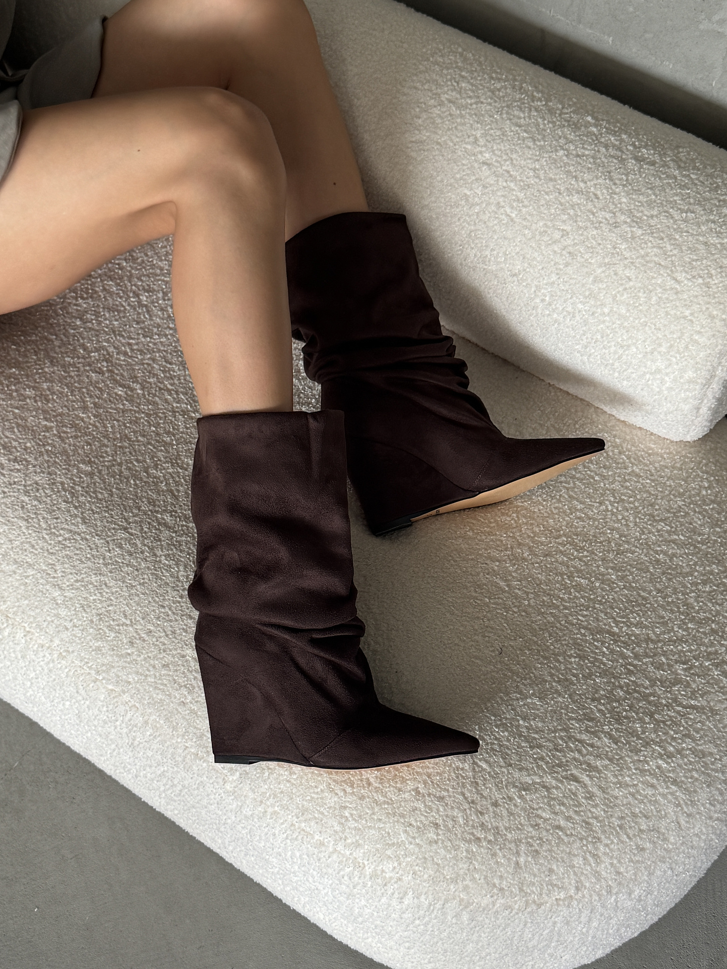 Сапоги женские текстиль