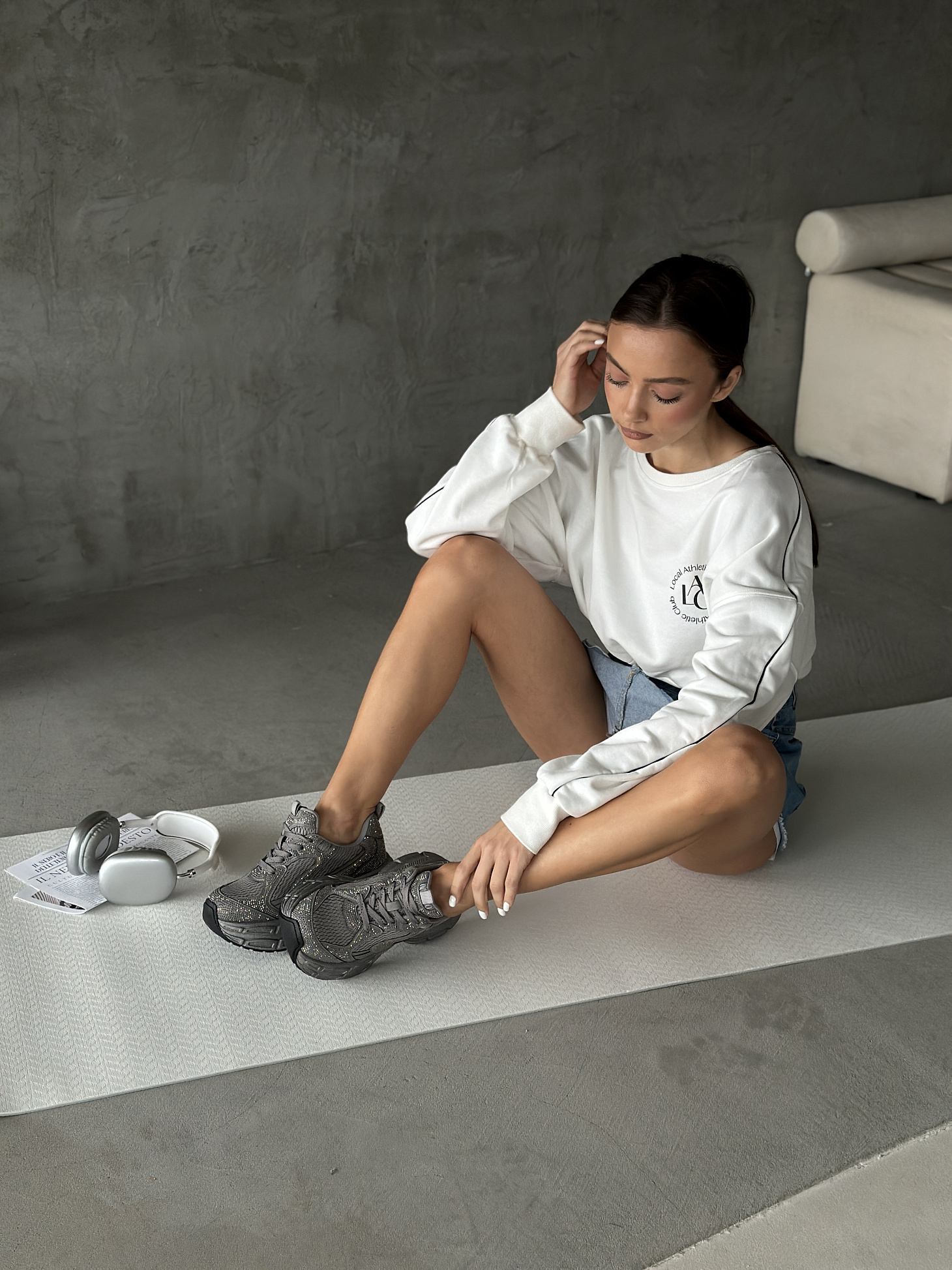 Кроссовки женские текстиль