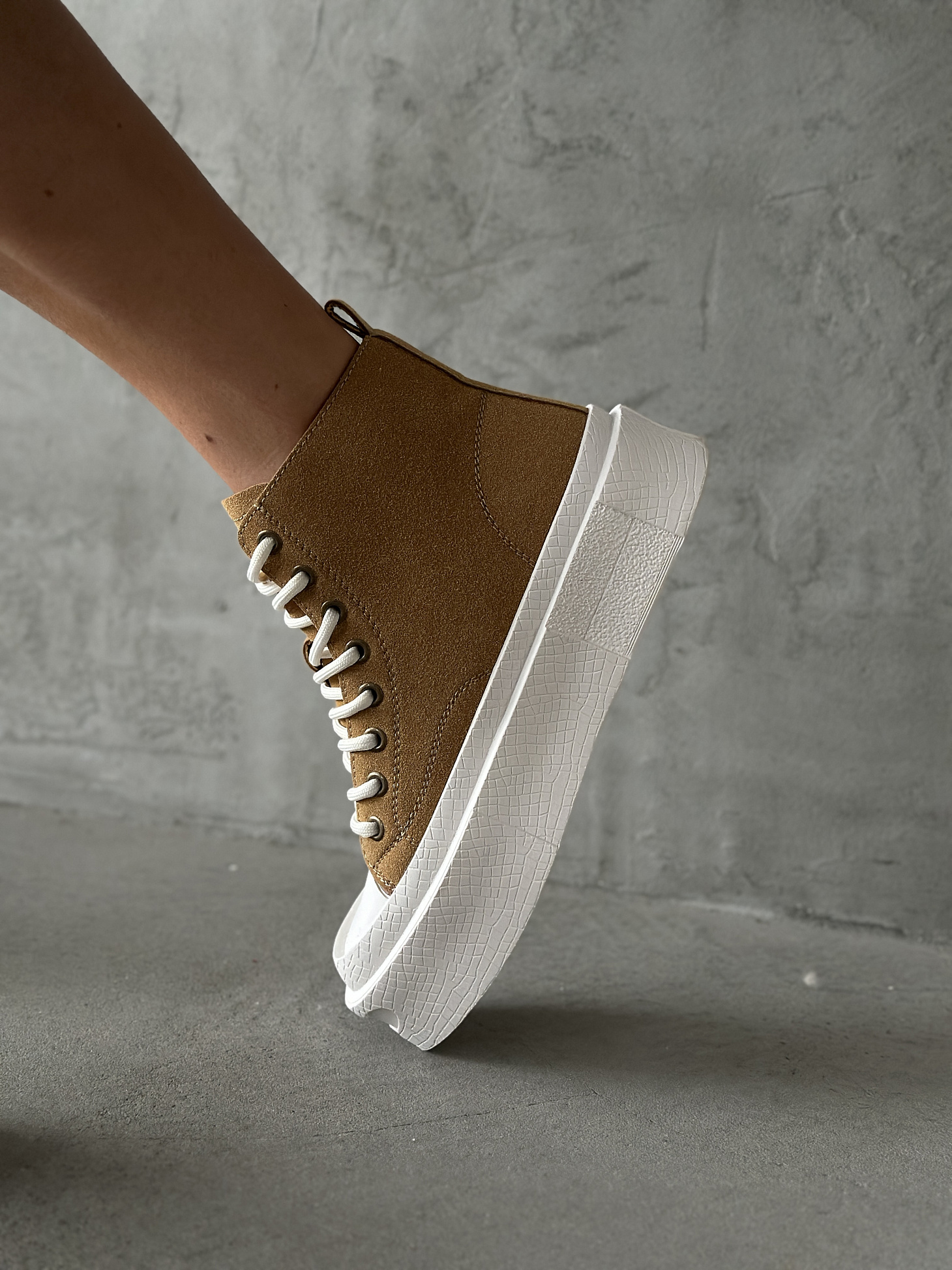 Кеды женские экозамша