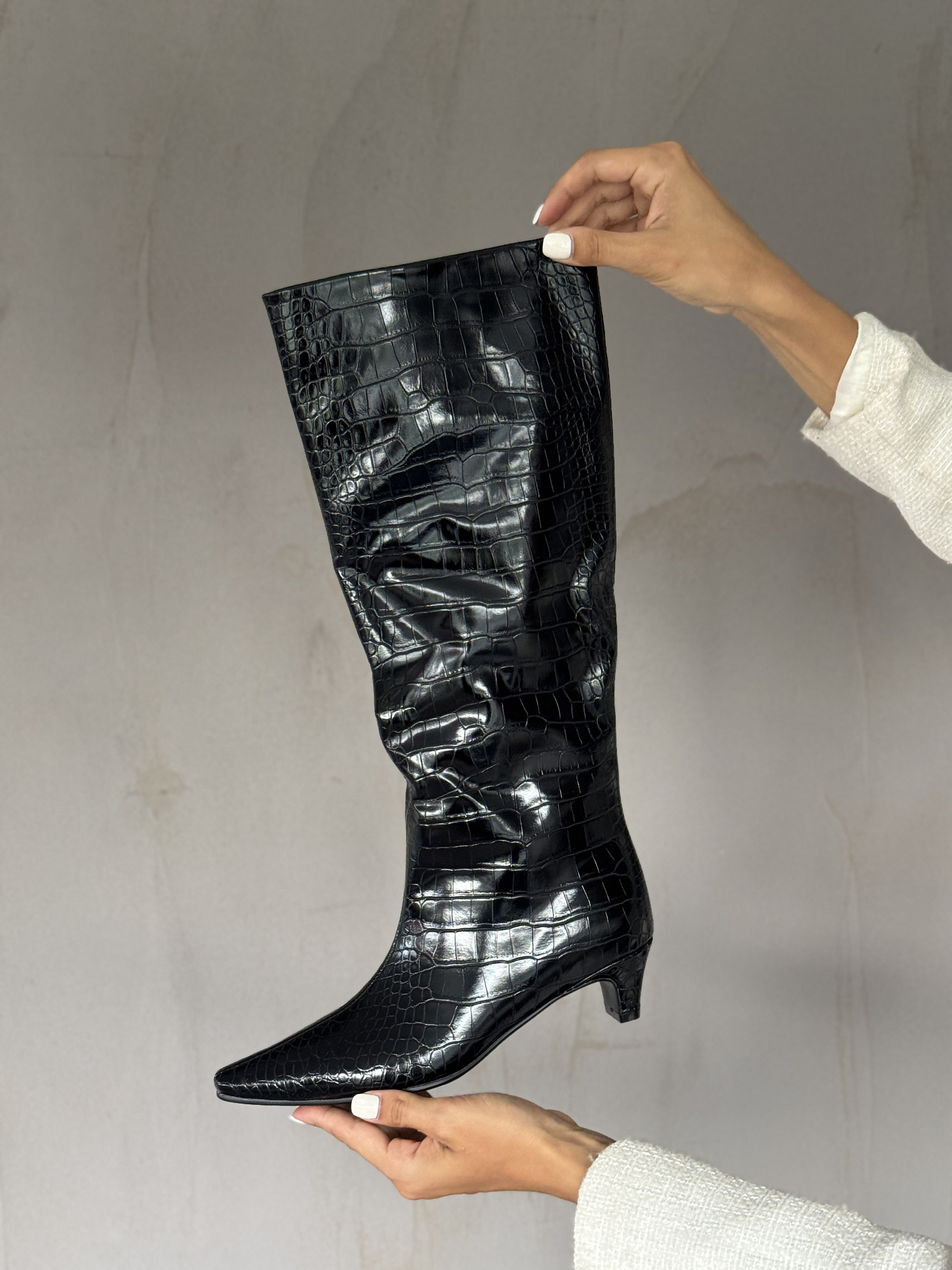 Сапоги женские экокожа