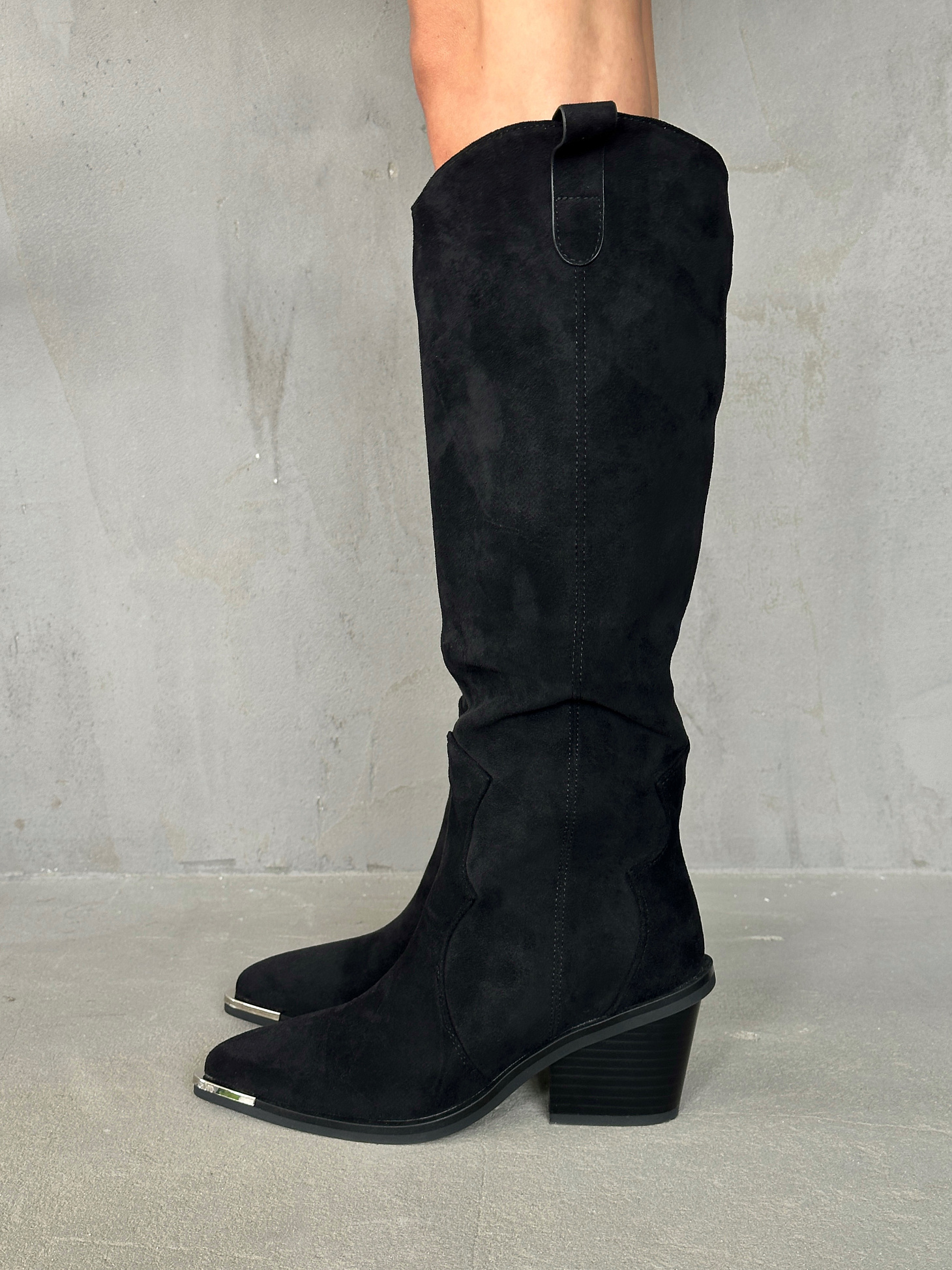 Сапоги казаки женские текстиль