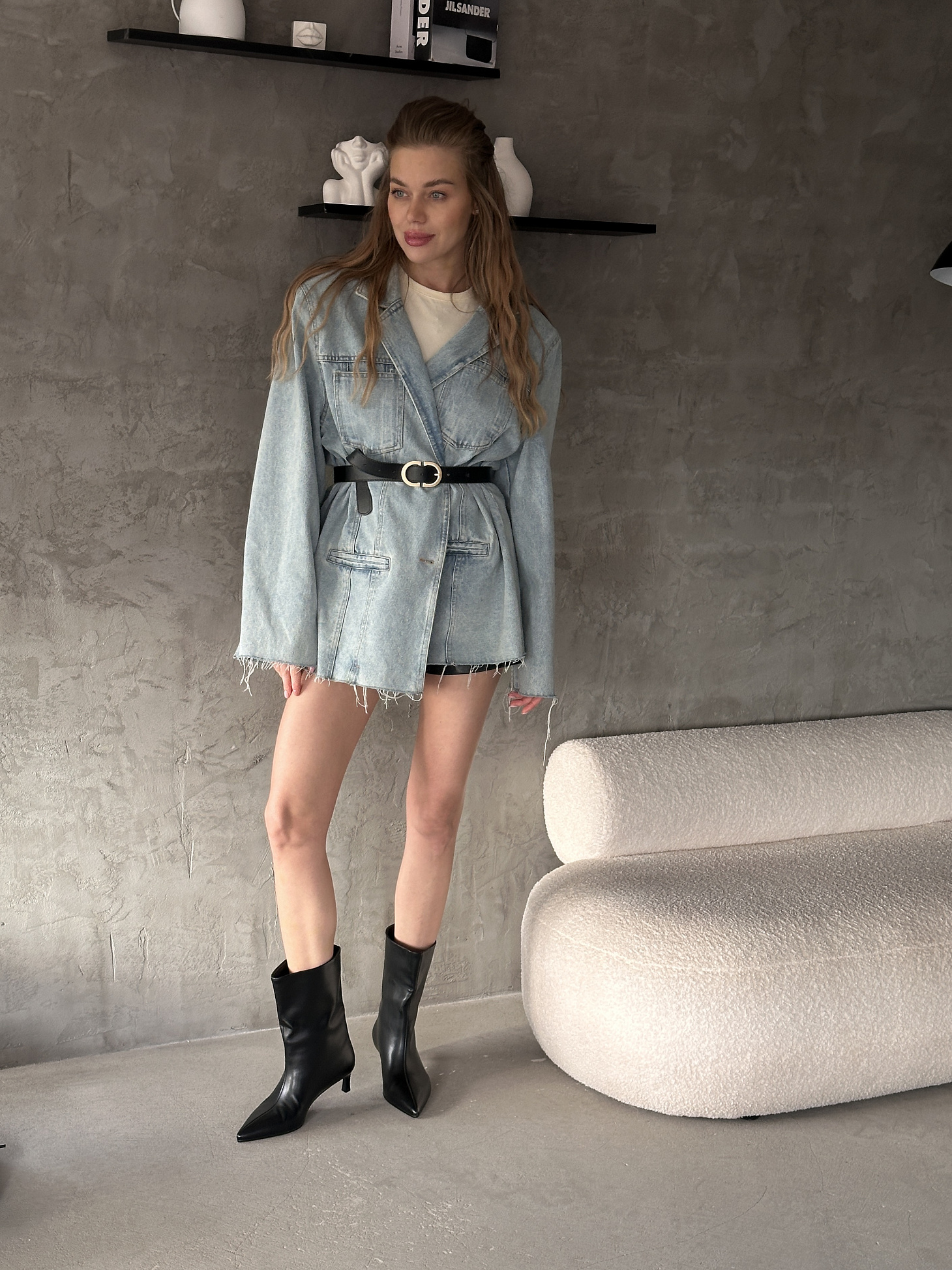 Сапоги женские экокожа