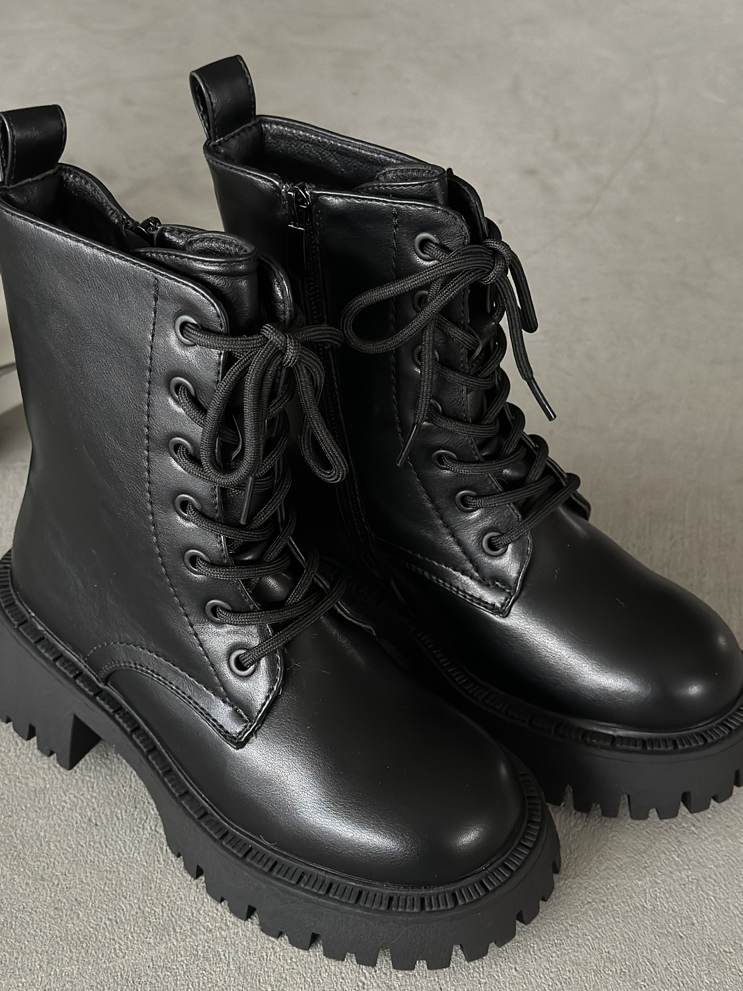 Ботинки детские экокожа шерсть