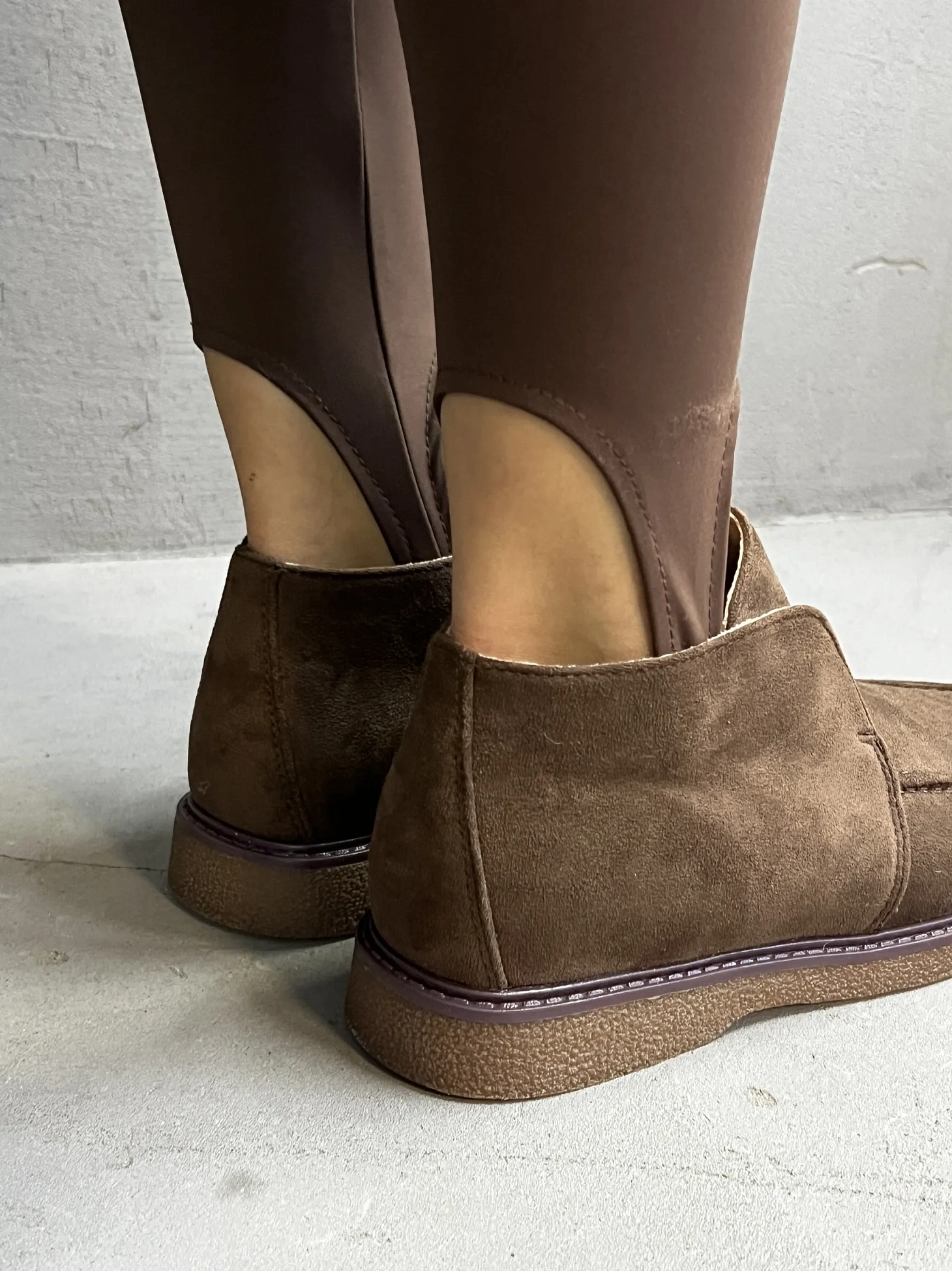 Ботинки женские экозамша