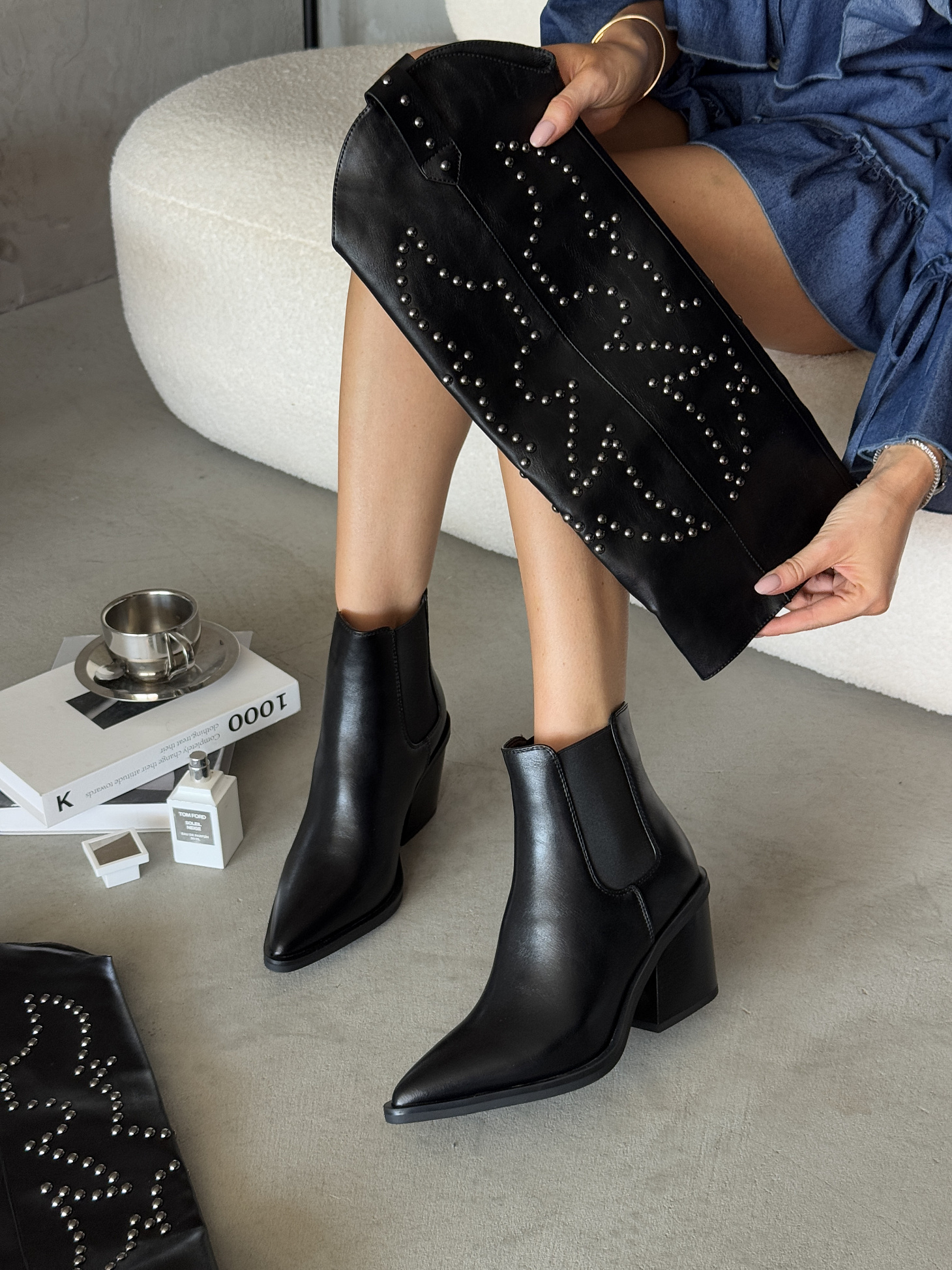 Сапоги-трансформеры женские экокожа