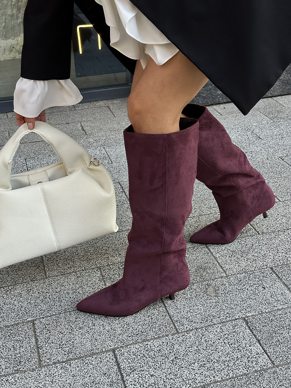 Сапоги женские текстиль