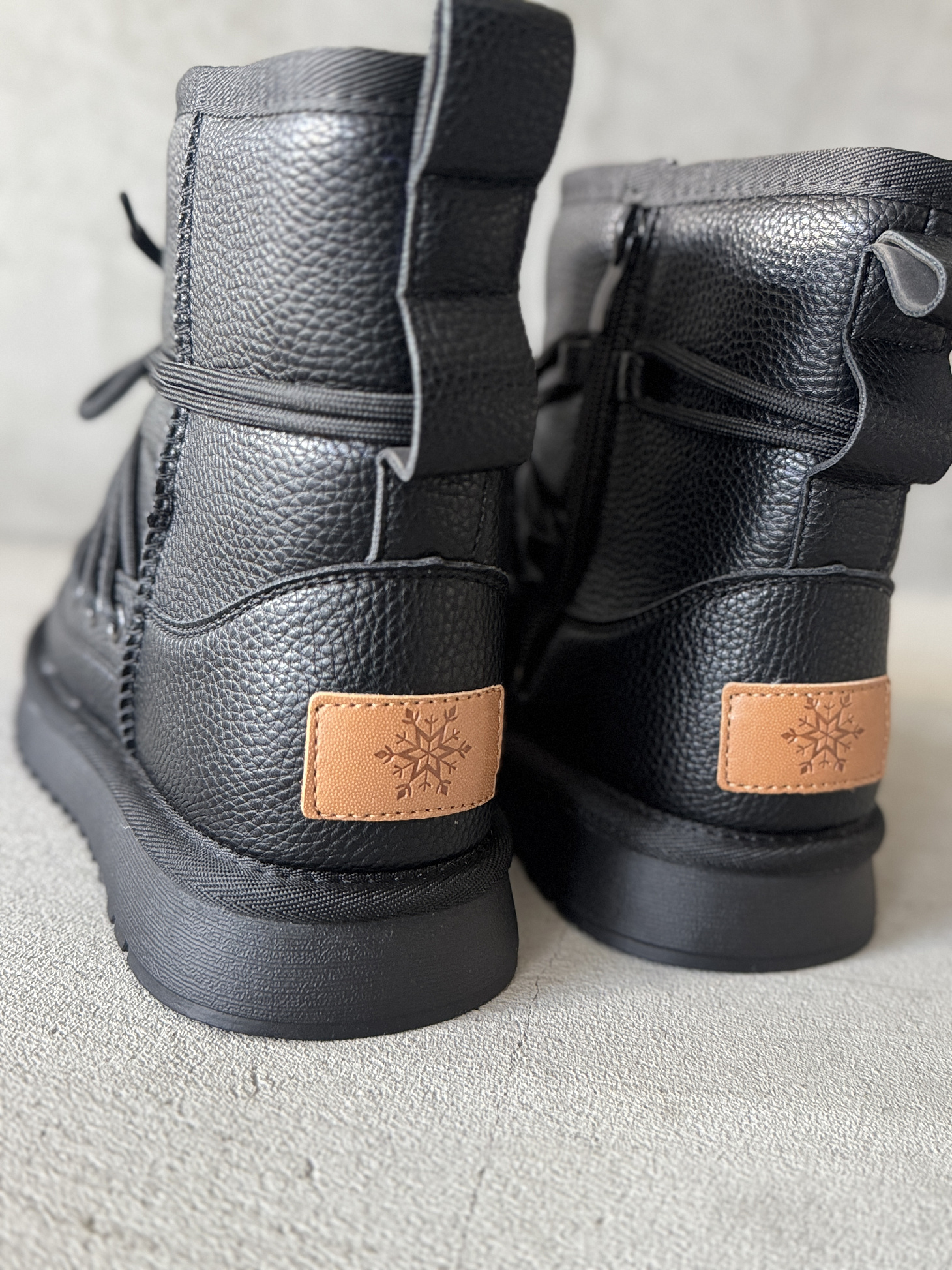 Ботинки детские экокожа шерсть