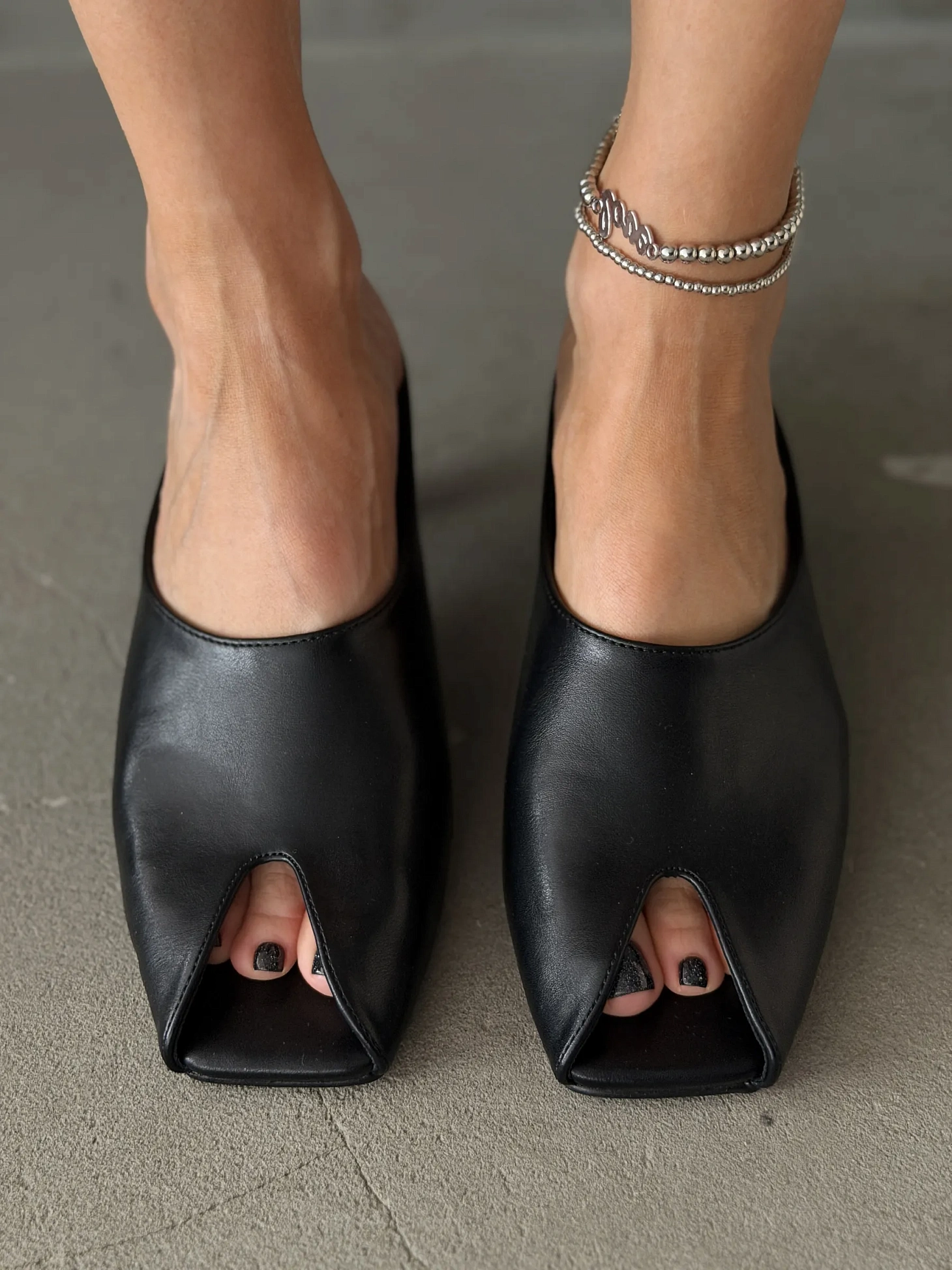 Летние босоножки каблуке мюли