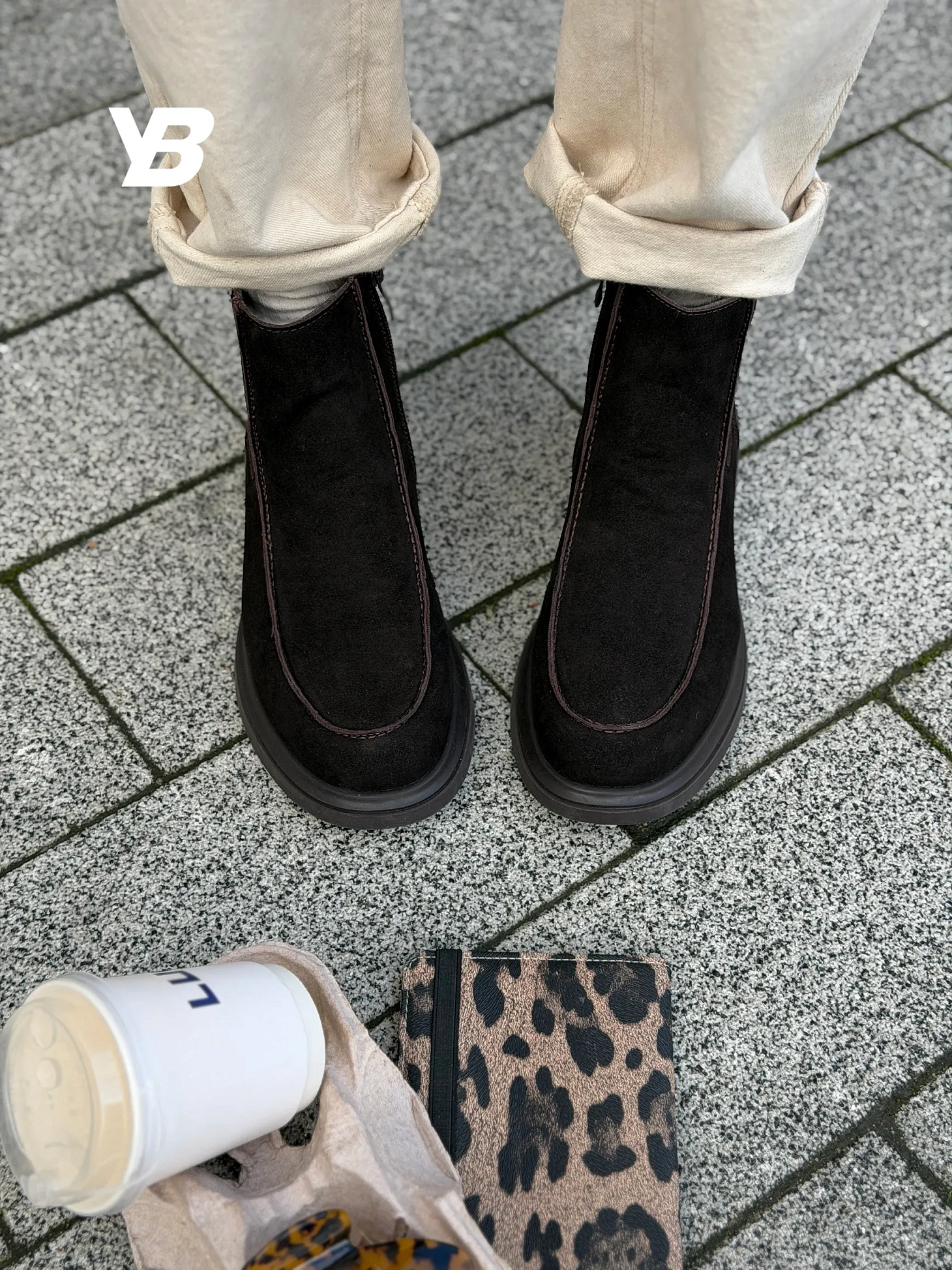 Ботинки женские демисезонные челси высокие