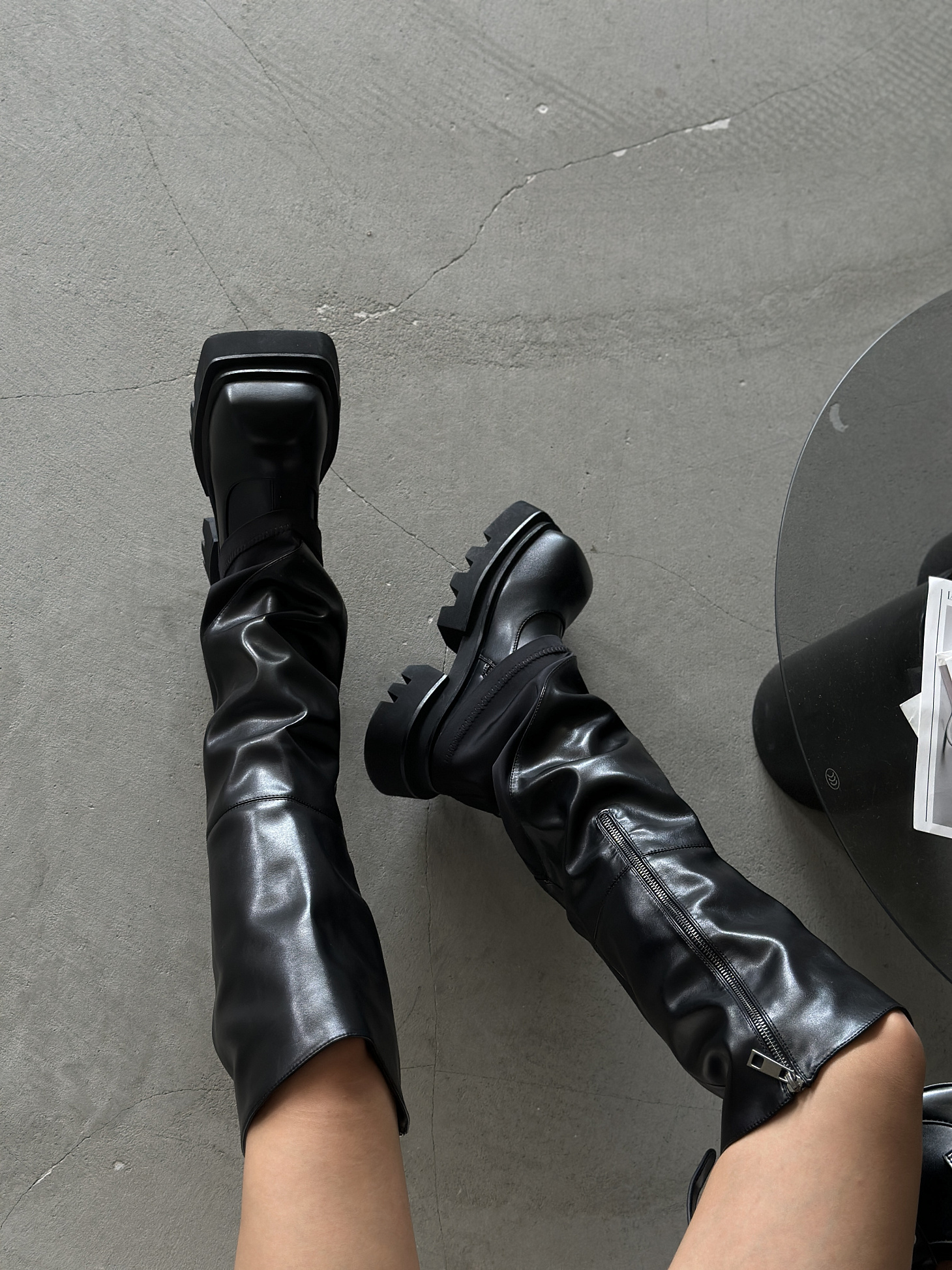 Ботфорты-трансформеры женские экокожа