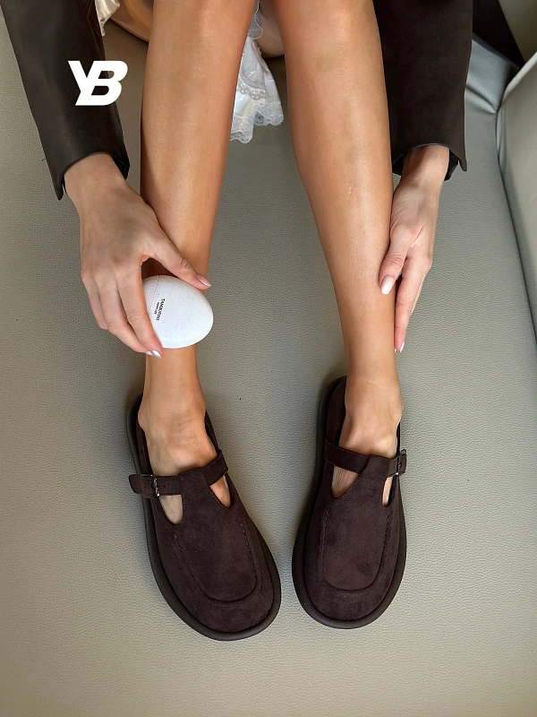 Туфли лоферы на платформе мери джейн