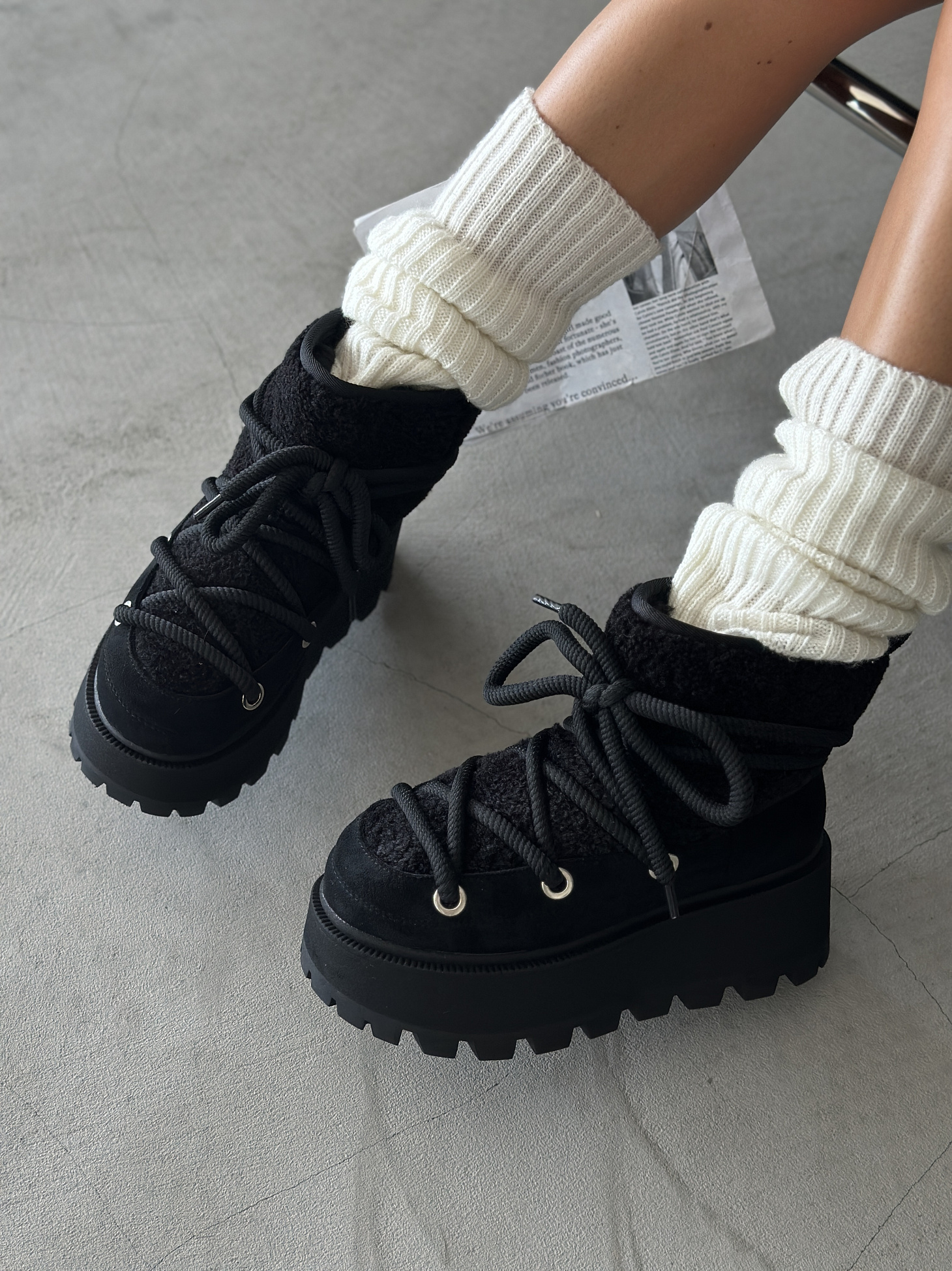 Угги женские экозамша шерсть