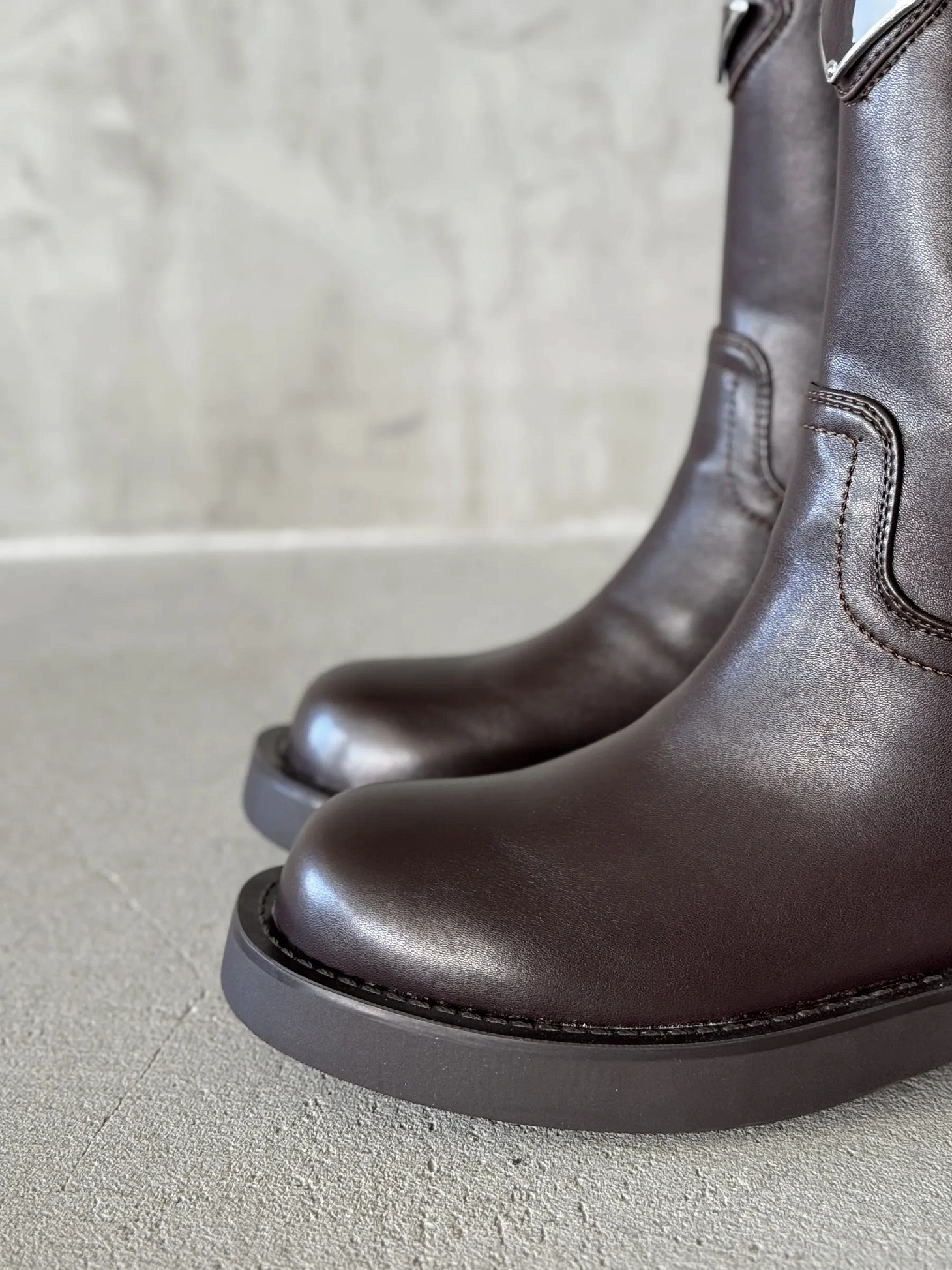 Ботинки женские экокожа шерсть