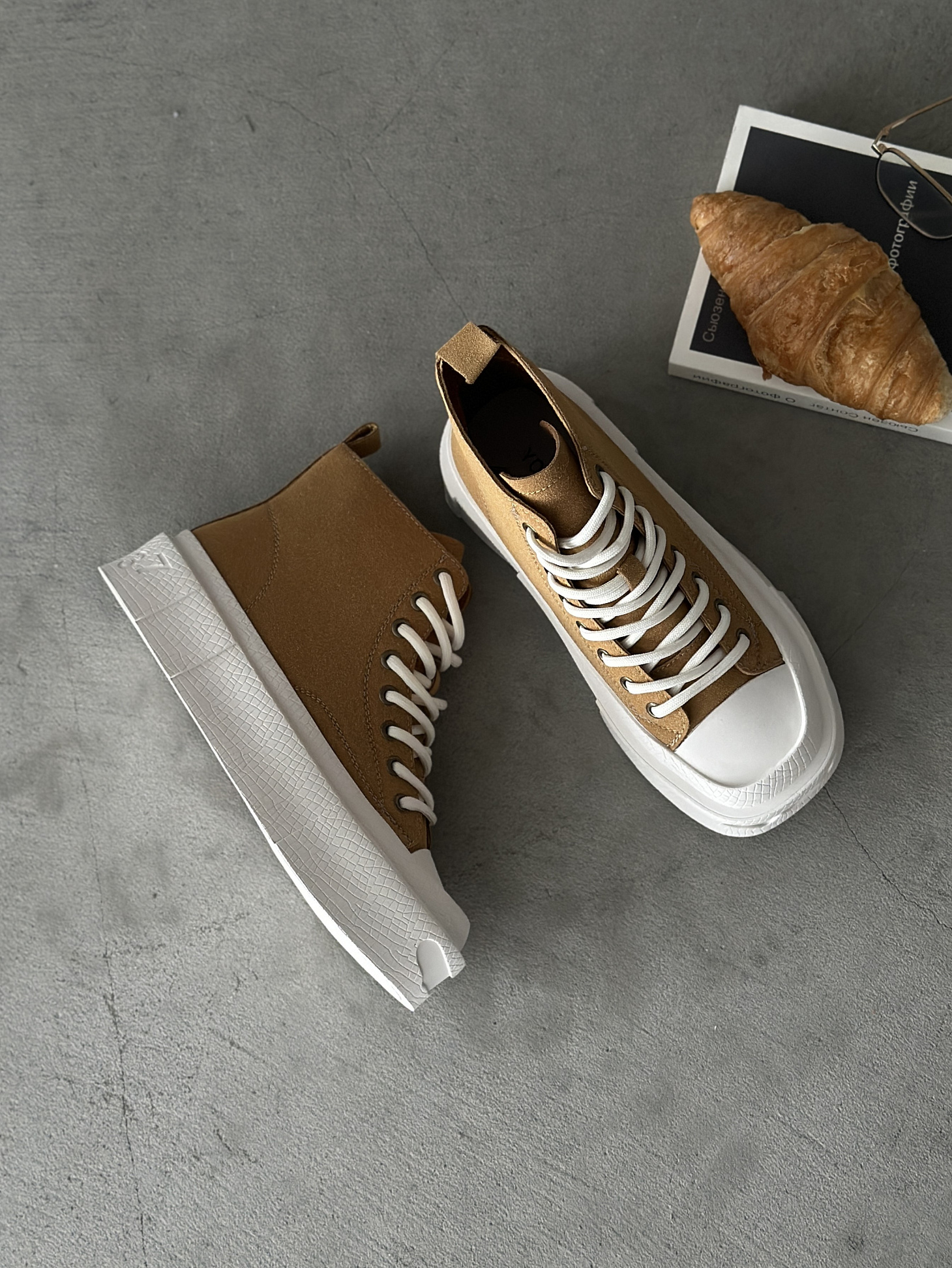 Кеды женские экозамша