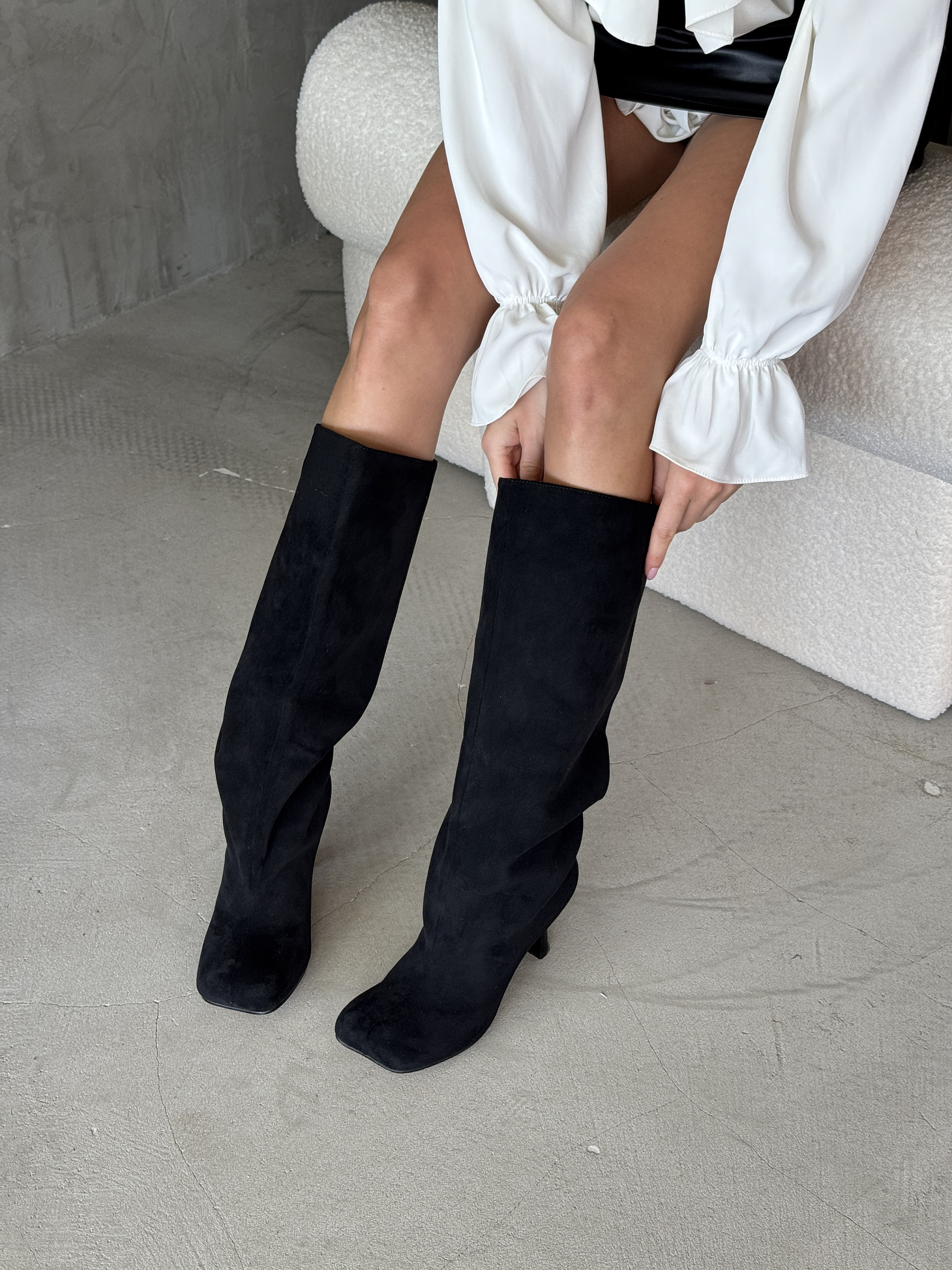 Сапоги женские текстиль