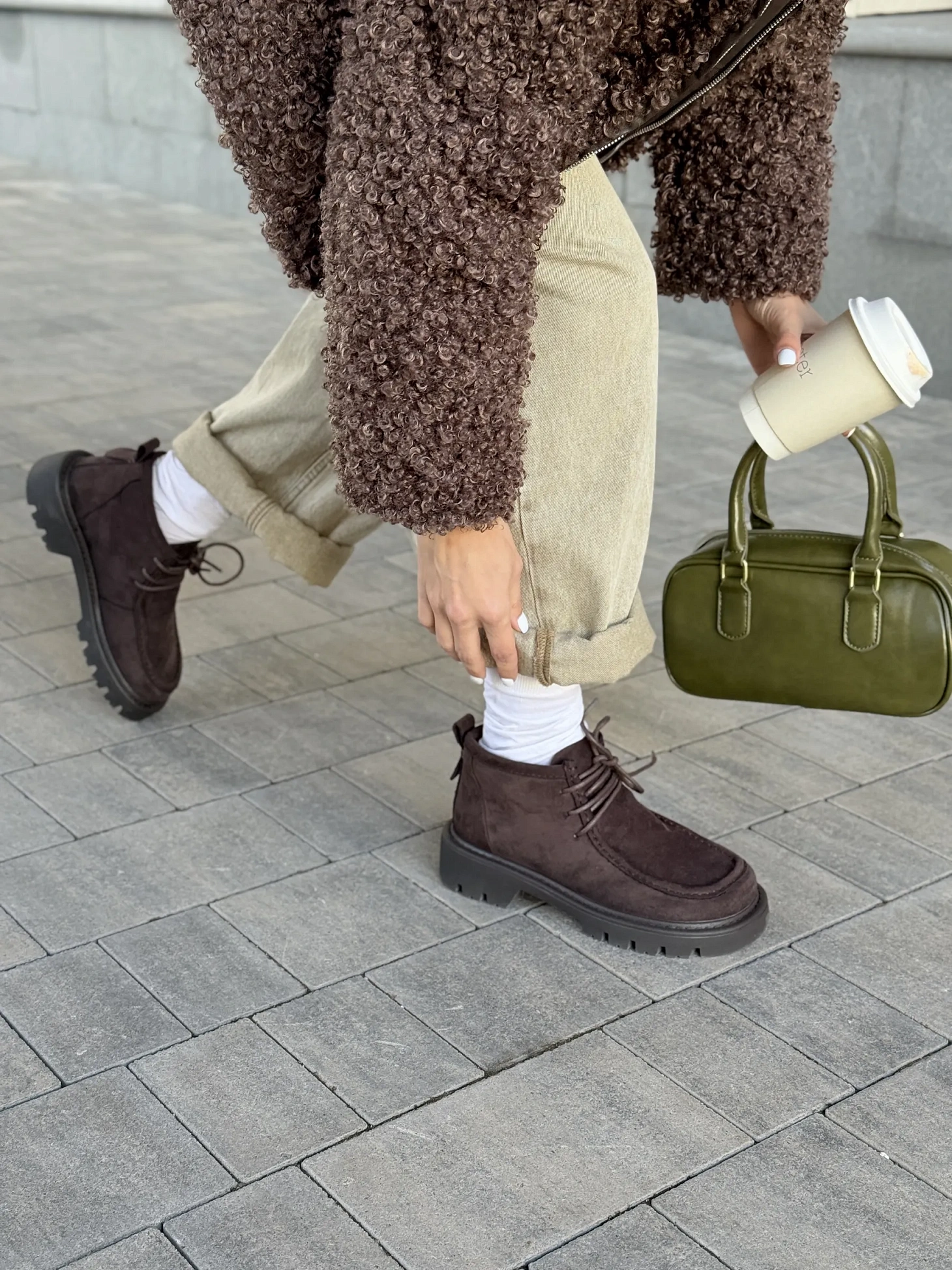 Ботинки женские зимние короткие