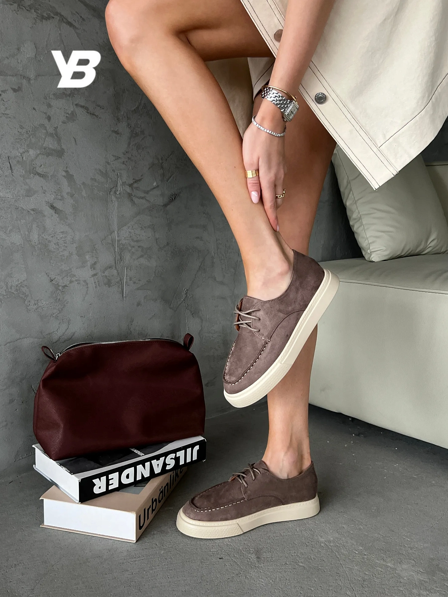 Лоферы женские на шнурках летние